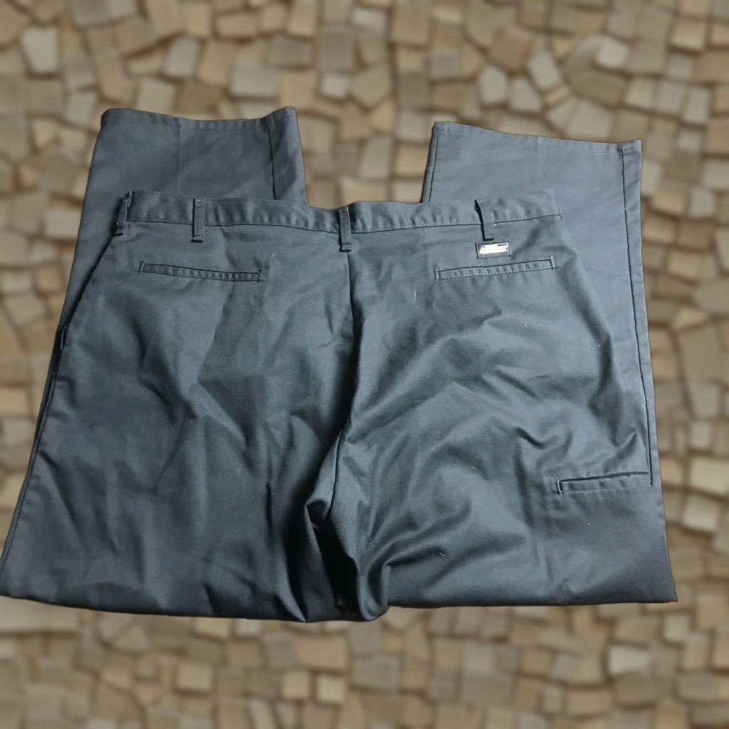 Dickies Dickies Pants, Men's Size 42x30, Black, Work Pants, Straight Leg, Dress Pants, Regular Fit, Flat Front, Polyester, 30 Inseam, 42, Mens Size US 42 / EU 58 - 1 Thumbnail