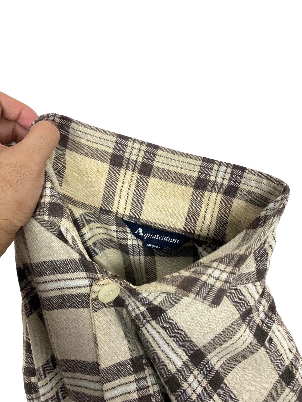 Aquascutum Rare‼️ Aquascutum Shirt Novacheck Made in Japan Size US M / EU 48-50 / 2 - 8 Thumbnail