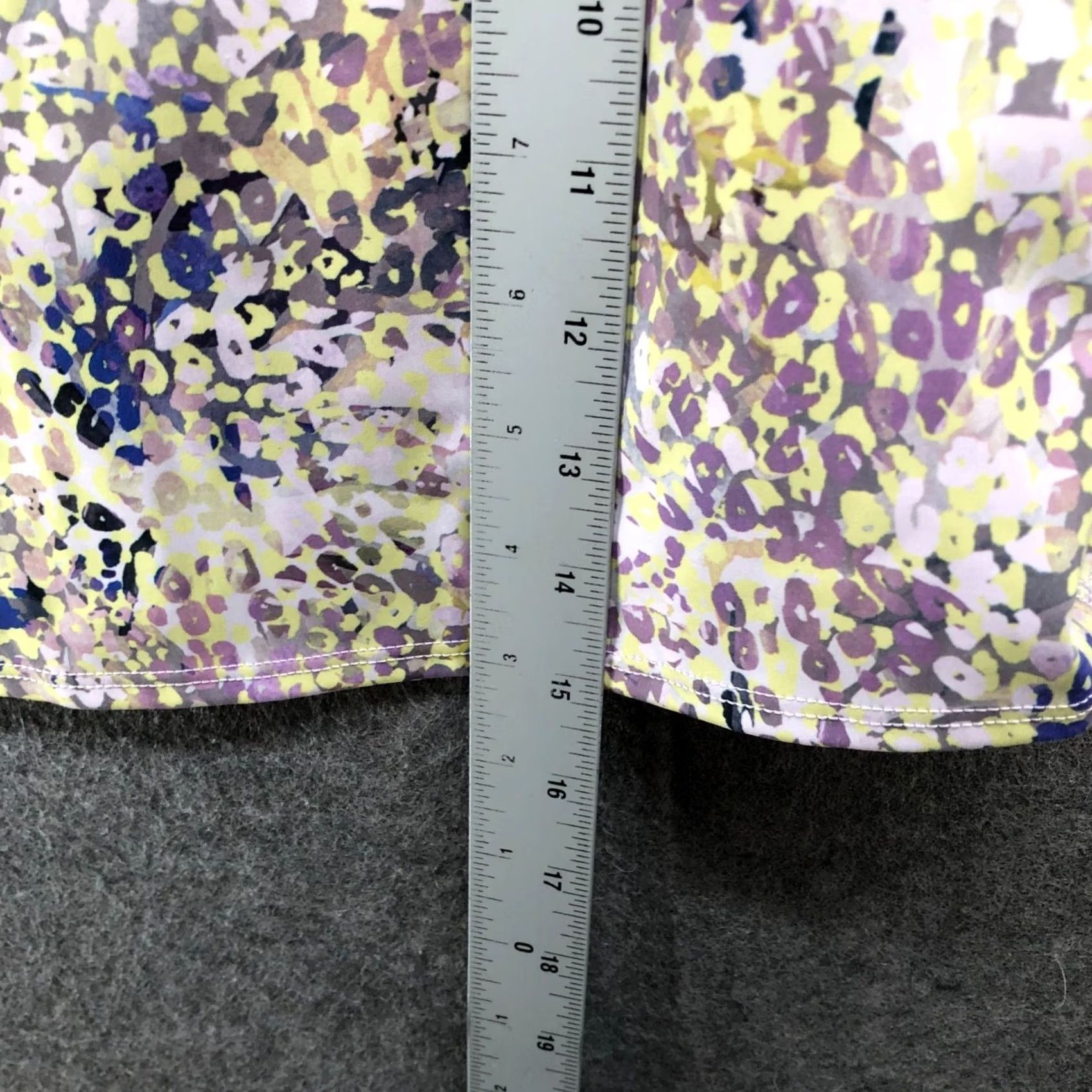 Athleta Athleta Sports Bra Womens M Purple Floral Printed Multicolor Longline Tank Size ONE SIZE - 7 Thumbnail