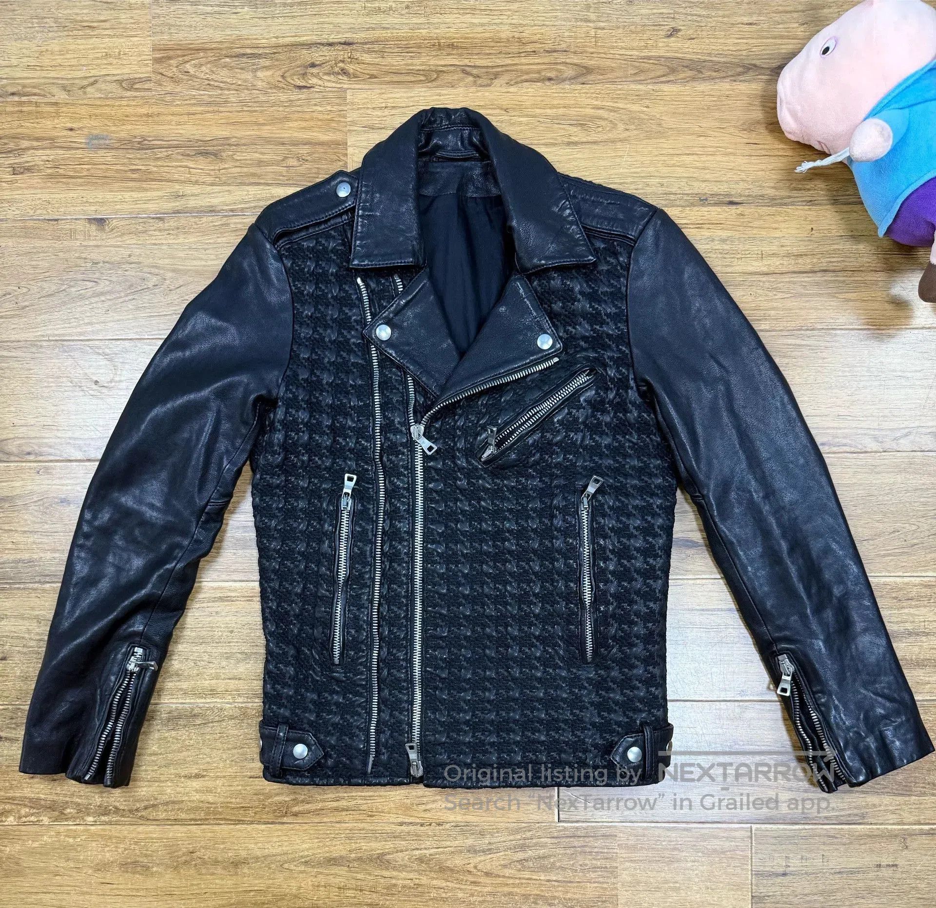 Balmain Balmain Men's Black Leather Biker Jacket. Size US S / EU 44-46 / 1 - 1 Thumbnail