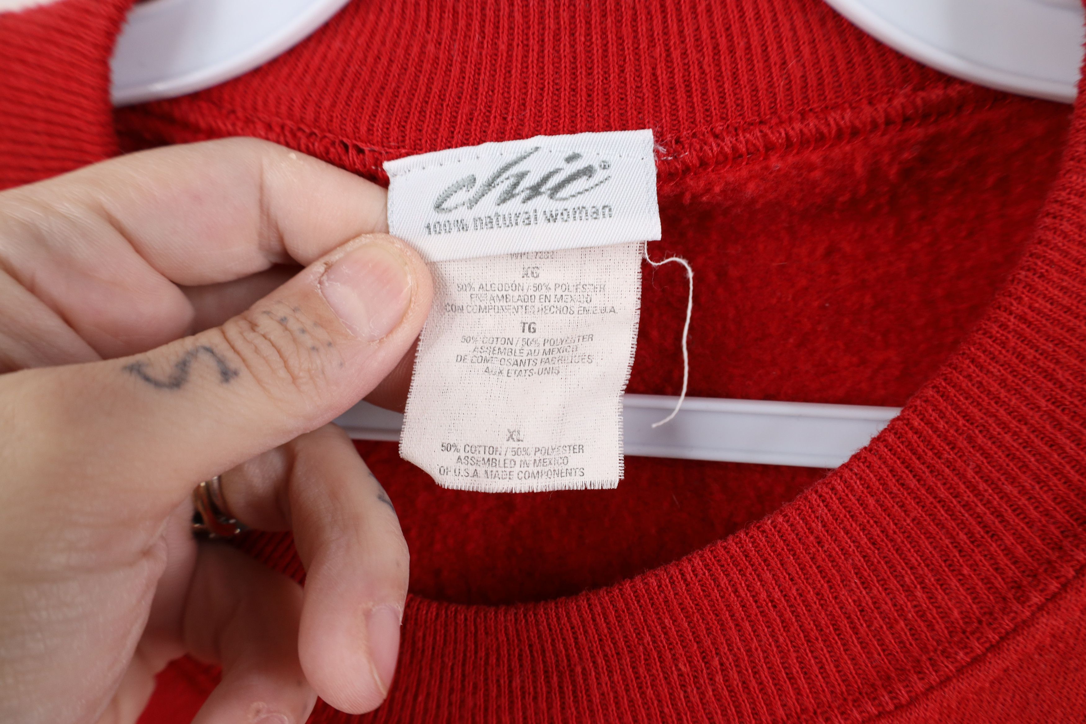 Vintage Vintage 90s Streetwear Christmas Gingerbread Sweatshirt Red Size XL / US 12-14 / IT 48-50 - 7 Thumbnail