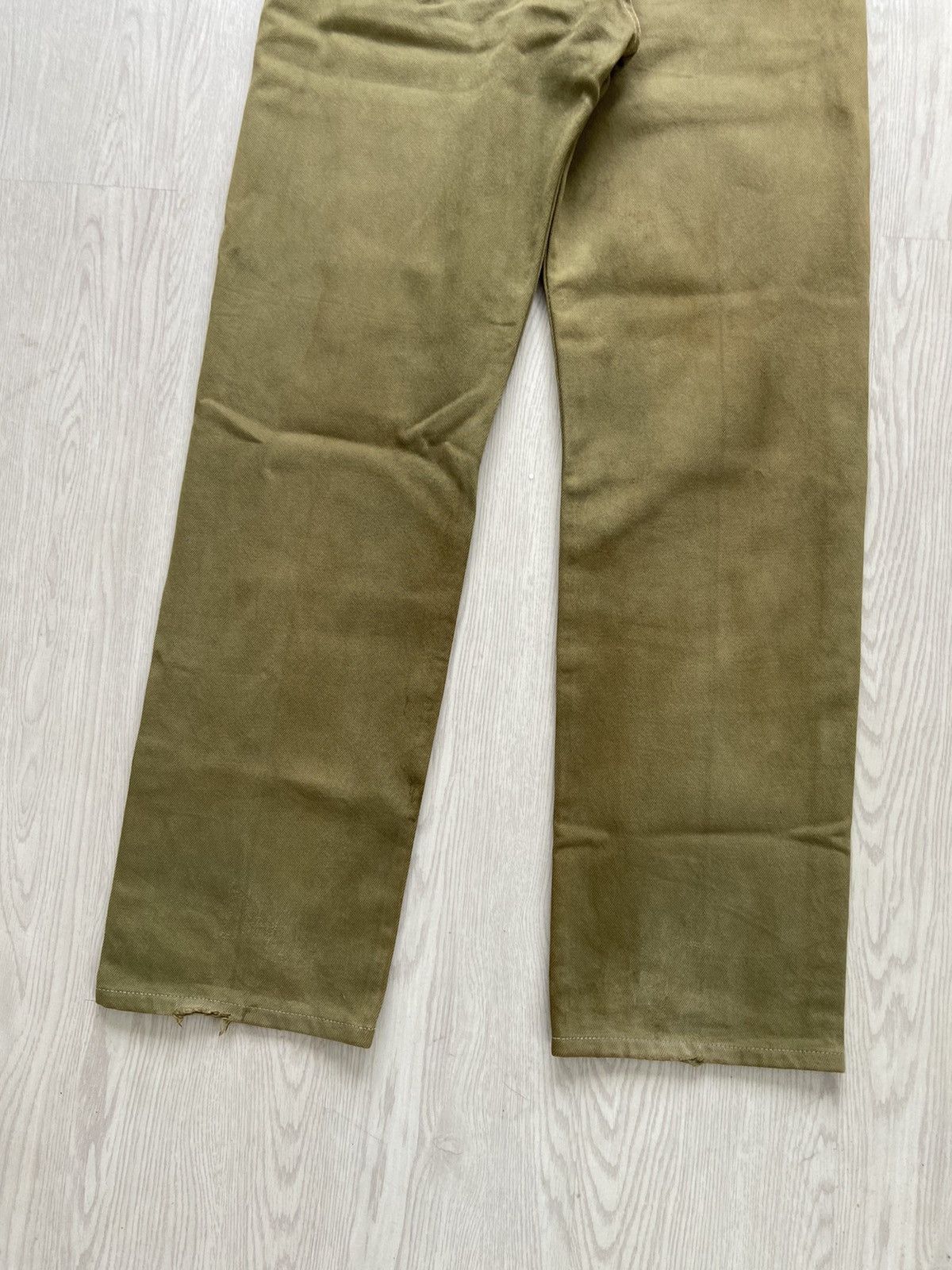 Levi's × Levi's Vintage Clothing Vintage 1990’s Levis 501 Button 520 Green Denim Pants Size US 30 / EU 46 - 6 Thumbnail