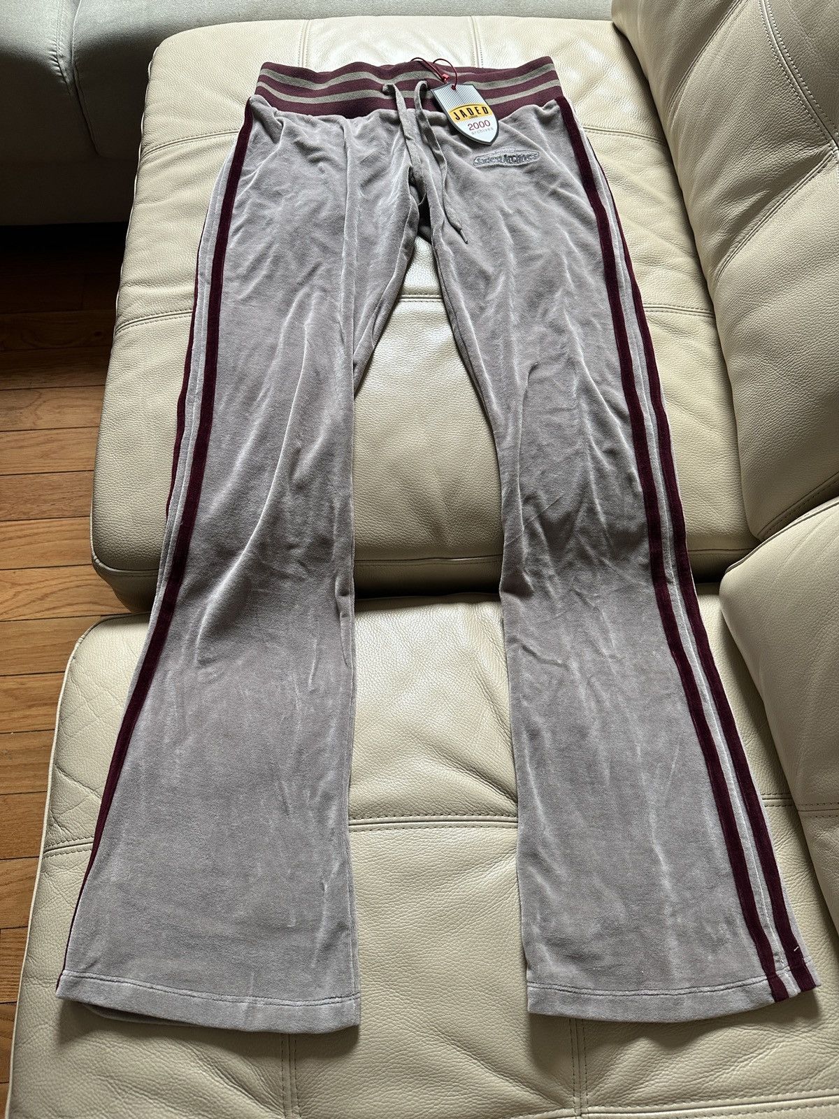 Jaded London 2000 Archives Velour Trousers Size 25" / US 0 / IT 36 - 1 Thumbnail
