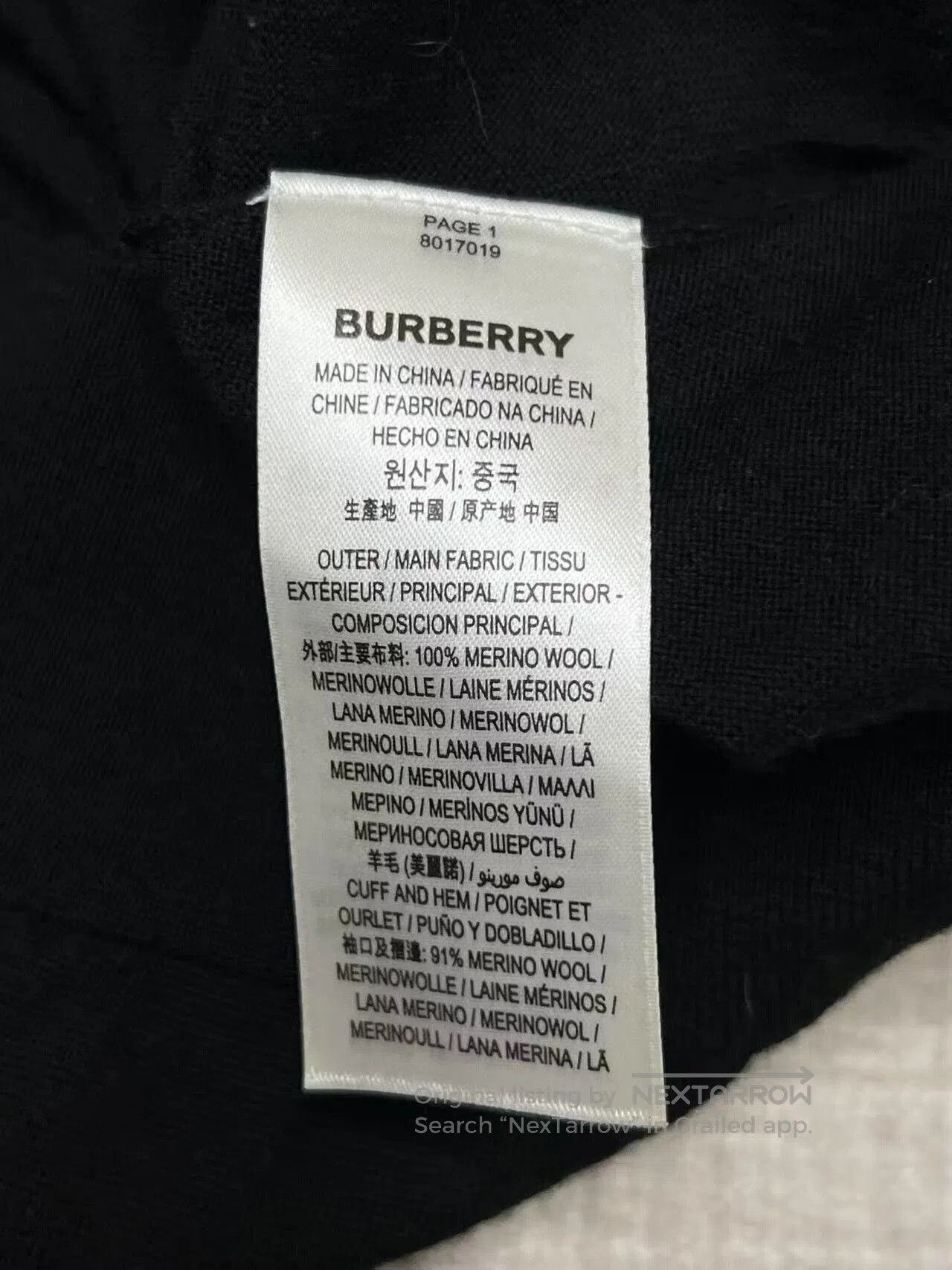Burberry Burberry Wool Crew Neck Knit Sweater. Size US M / EU 48-50 / 2 - 4 Thumbnail