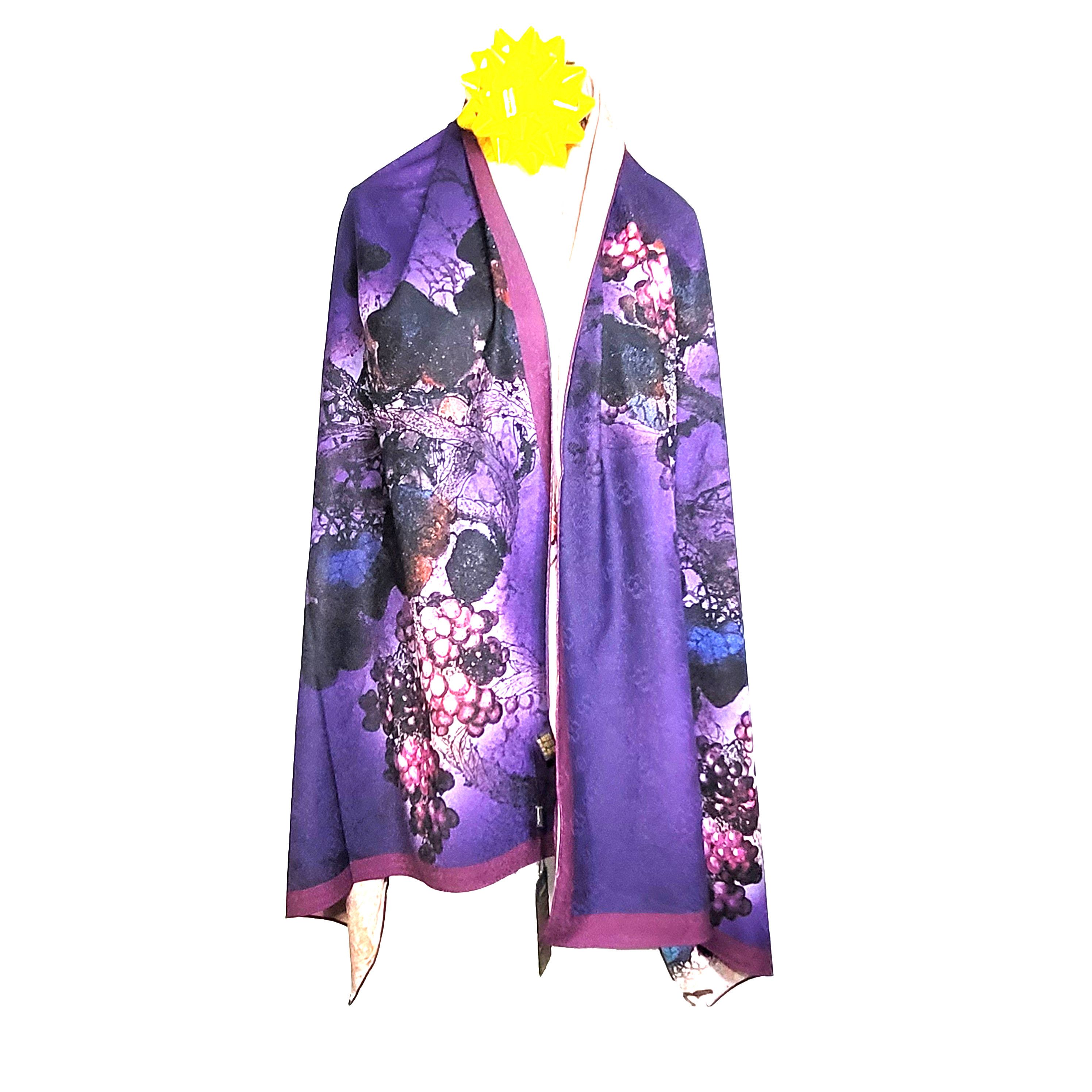Other Double-Sided Silk Scarf 27"x70" Long Rectangle 3316 Size ONE SIZE - 2 Thumbnail