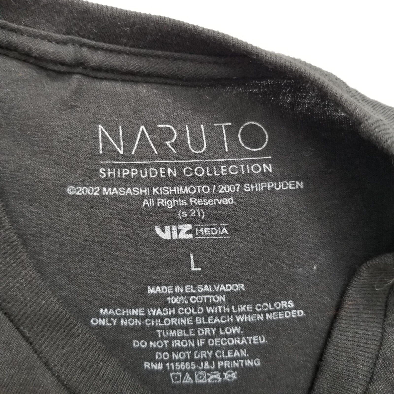 Other Naruto Shippuden Shirt Mens Large Black Short Sleeve Size US L / EU 52-54 / 3 - 3 Thumbnail
