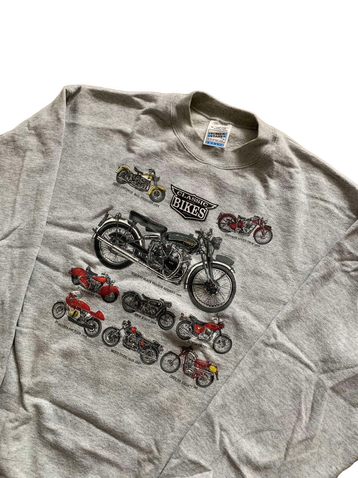 Harley Davidson × Vintage Vintage Harley Davidson Classic Bikes Motorcycles Sweatshirt Size US XL / EU 56 / 4 - 2 Thumbnail