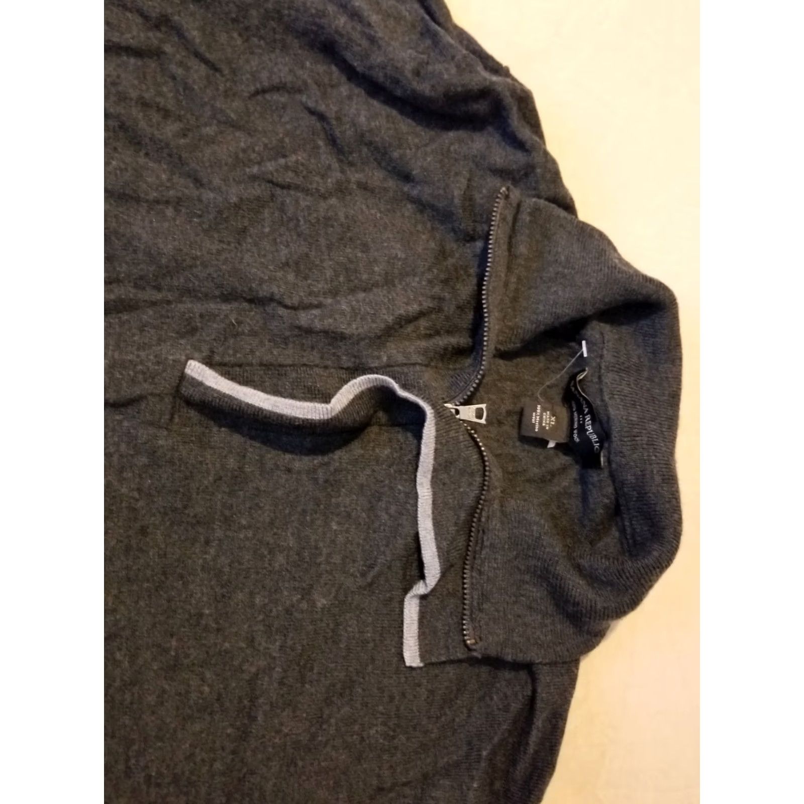Banana Republic Mens Banana Republic Wool Sweater XL Gray Size US XL / EU 56 / 4 - 2 Thumbnail