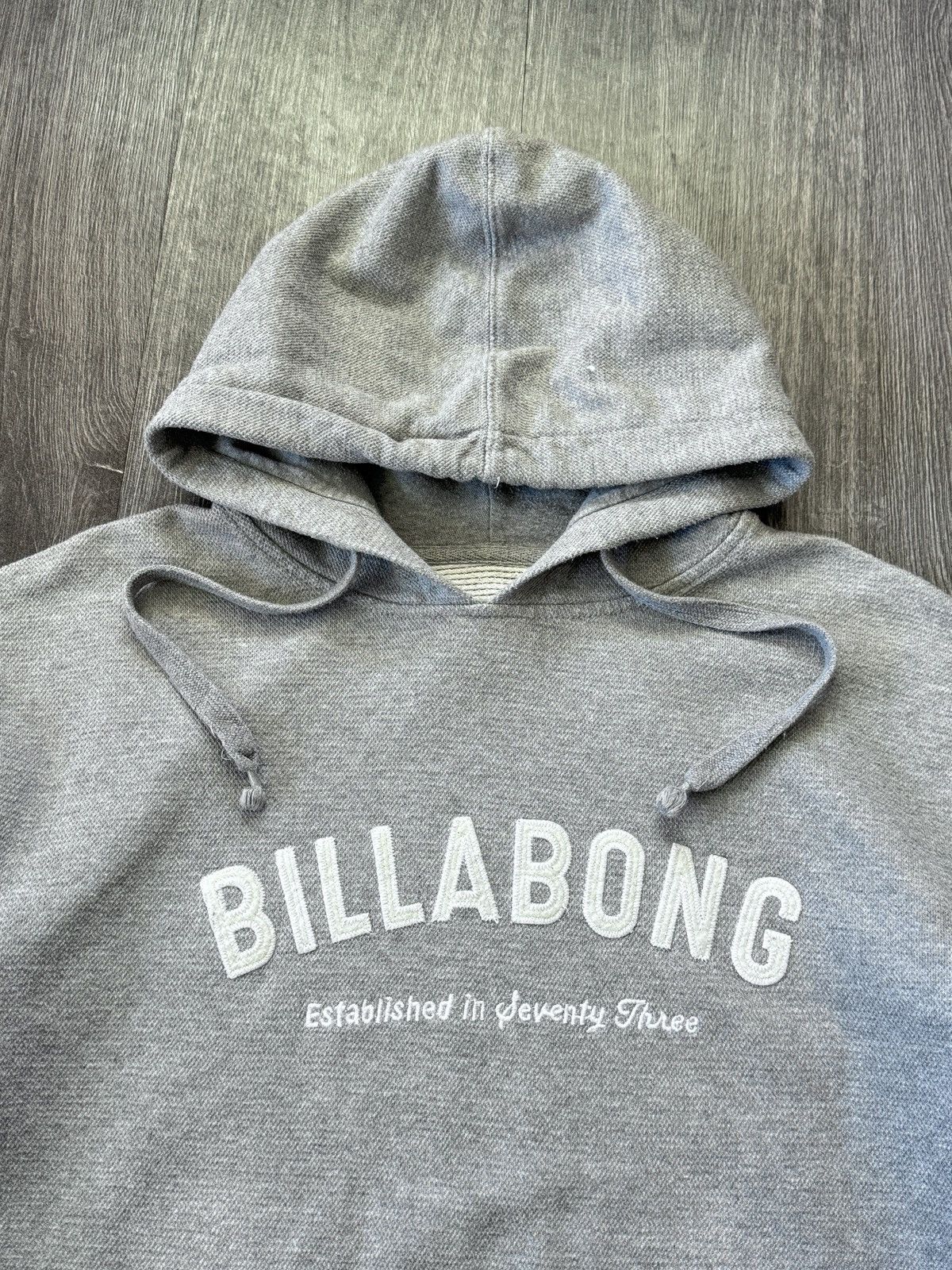 Billabong Vintage Billabong Gray Logo Hoodie Size US M / EU 48-50 / 2 - 2 Thumbnail