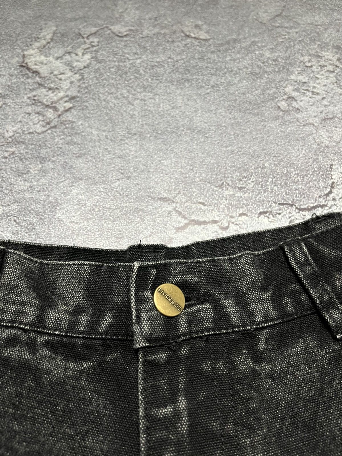 Carhartt Vintage Carhartt Black Faded Double Knee Work Pants 102cm Size US 32 / EU 48 - 7 Thumbnail