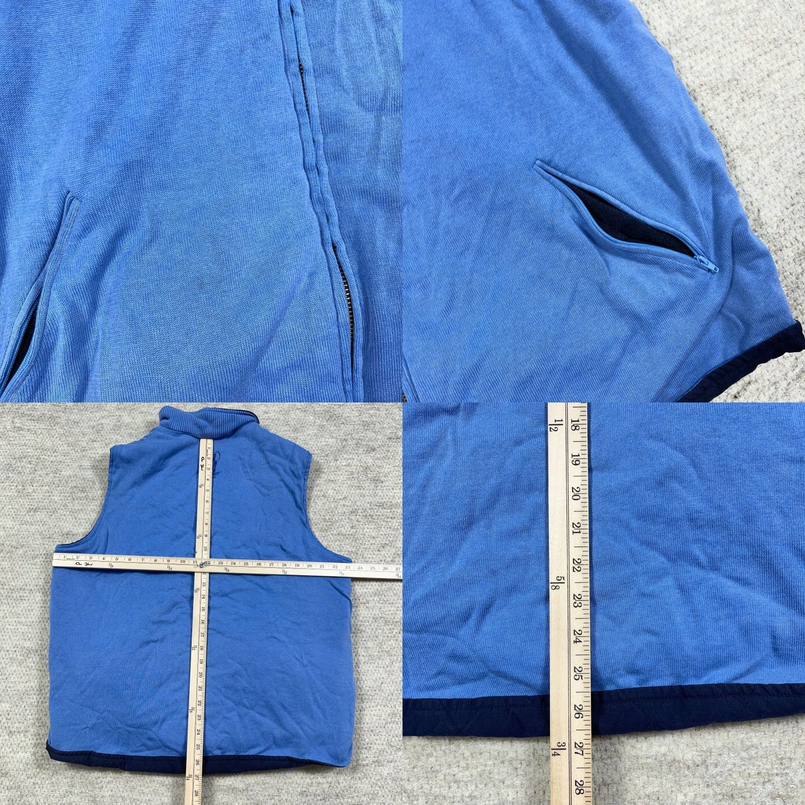 Peter Millar Peter Millar Puffer Vest Mens XL Blue Diamond Quilted Reversible Jacket Mylan Classic VINTAGE? Size US XXL / EU 58 / 5 - 9 Thumbnail
