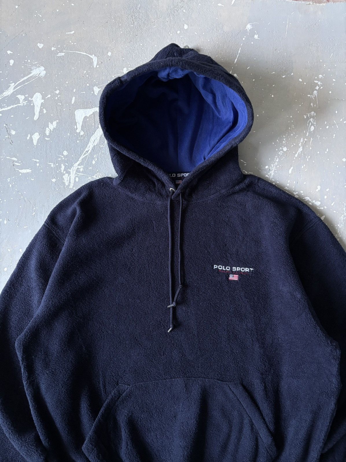 Polo Ralph Lauren Vintage Polo Sport Ralph Lauren Fleece Hoodie Sweatshirt Size US M / EU 48-50 / 2 - 2 Thumbnail