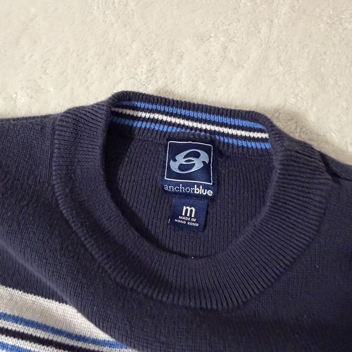 Anchor Blue Vintage Anchor Blue Boxy Crewneck Sweater Size US M / EU 48-50 / 2 - 2 Thumbnail
