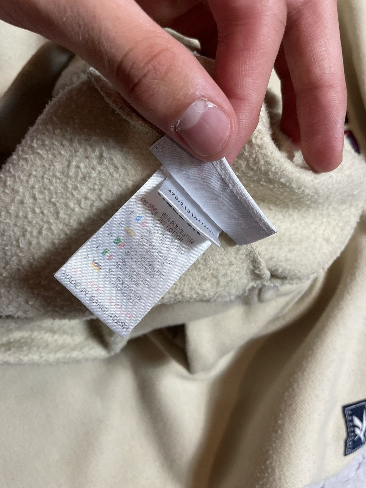 Reebok Vintage Cream Baggy Reebok Big Logo Sweatshirt Y2K Size US M / EU 48-50 / 2 - 9 Thumbnail