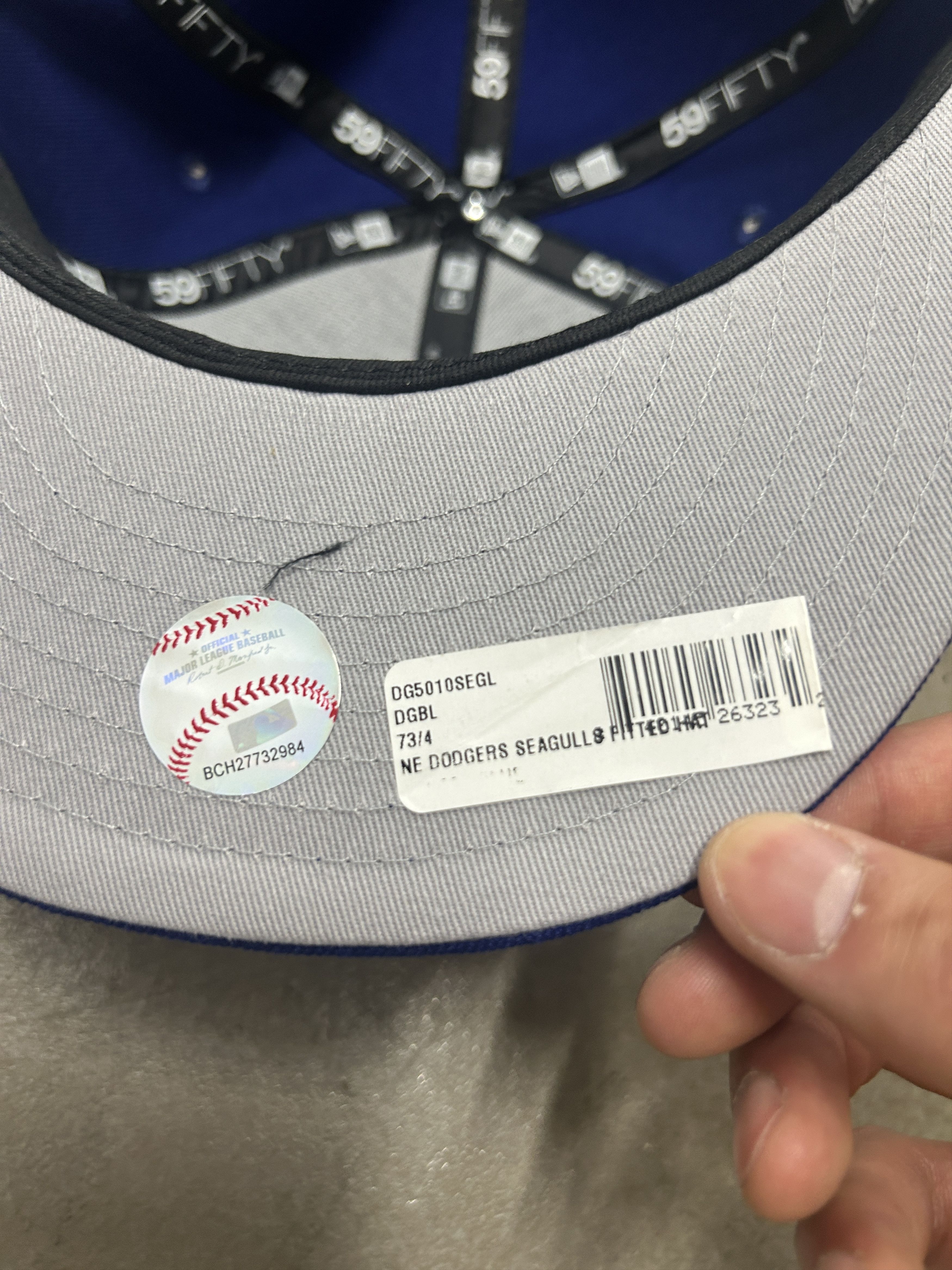 Born X Raised (7 3/4) NEW ERA BORN X RAISED + DODGERS SEAGULL HAT: BLUE Size ONE SIZE - 3 Thumbnail