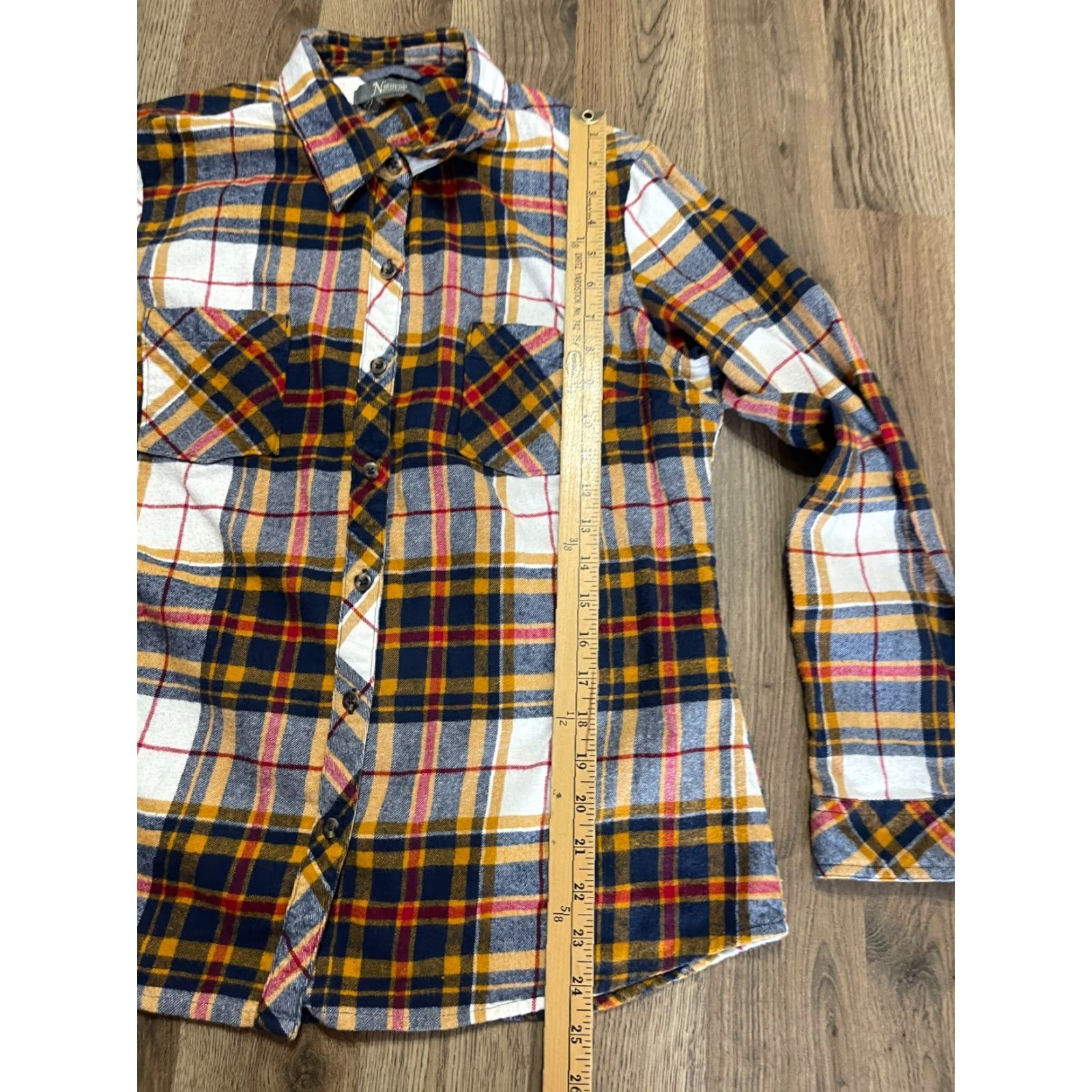 Vintage VINTAGE? No. Natural Reflections Shirt Women L Yellow Plaid Flannel Button-Up Reflective Nature 90s Size L / US 10 / IT 46 - 7 Thumbnail