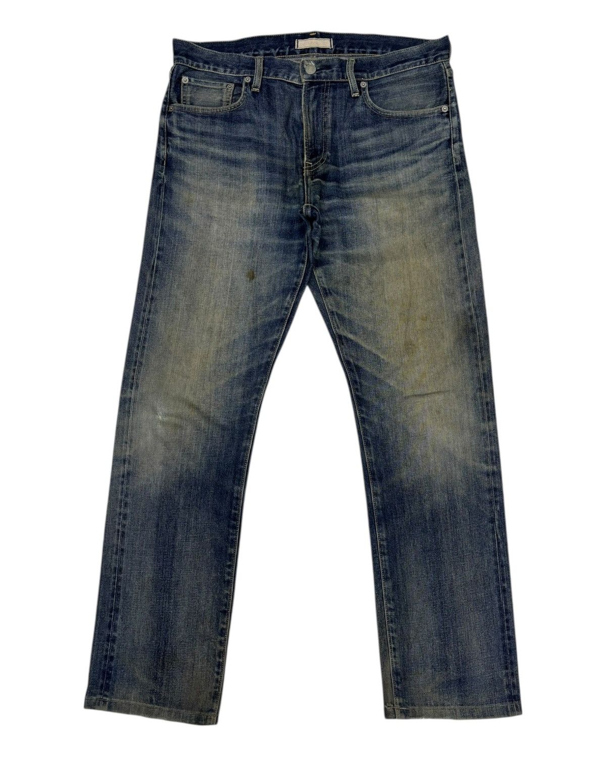 Japanese Brand × Undercover × Uniqlo VINTAGE MUD RUSTY SELVEDGE JEANS UNIQLO UNDERCOVER STYLE Size US 34 / EU 50 - 9 Thumbnail
