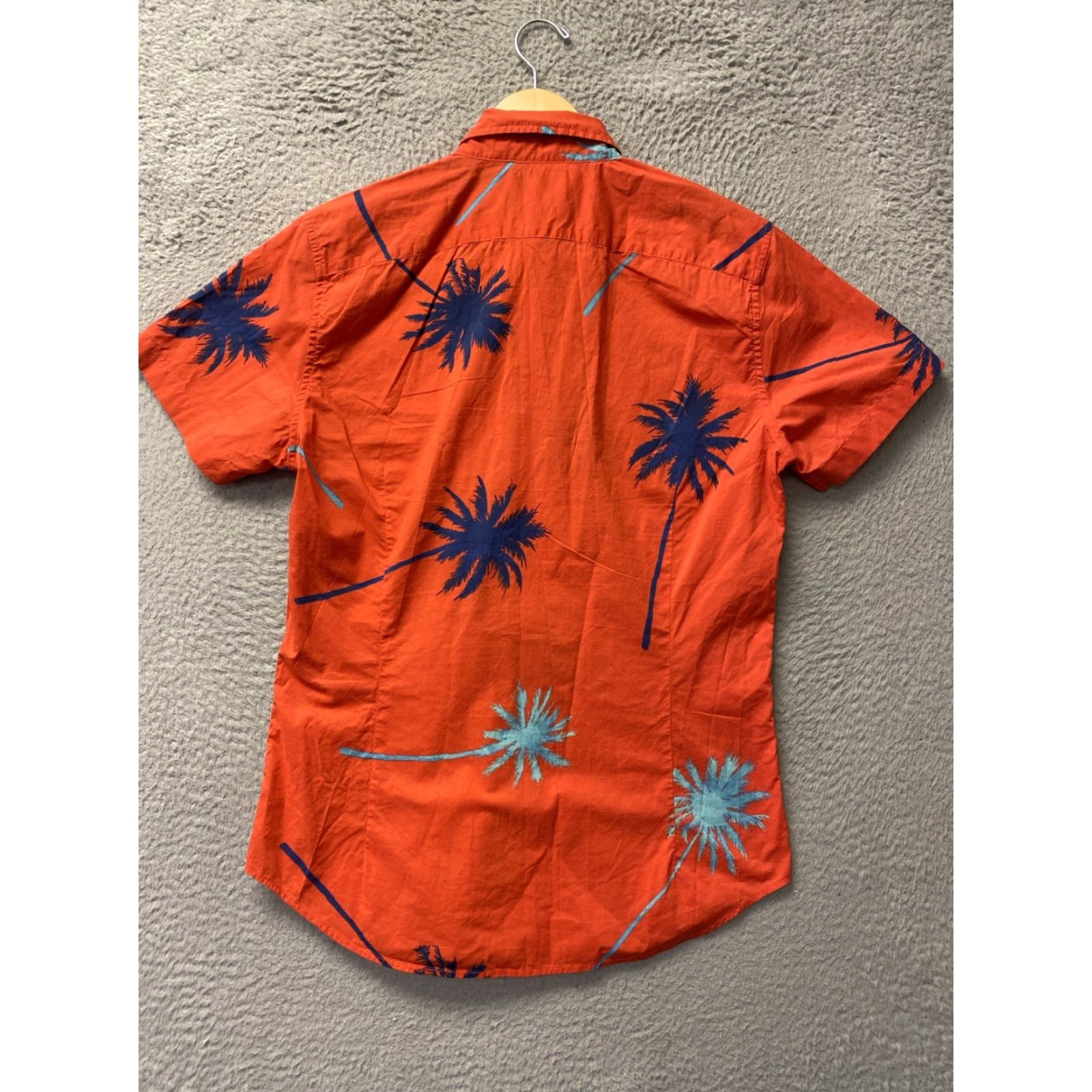 Bonobos Bonobos Button Shirt Mens Cotton Orange Blue Gray Long Sleeve M Slim Fit Size US M / EU 48-50 / 2 - 7 Thumbnail