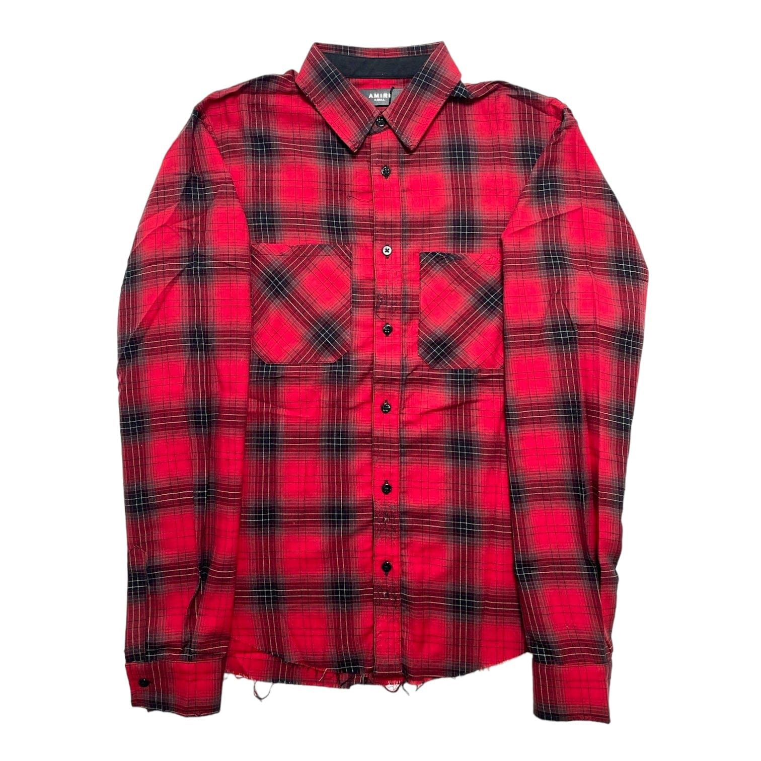 Amiri Amiri Core Checked Flannel Button Up Shirt Red Size US XS / EU 42 / 0 - 1 Thumbnail