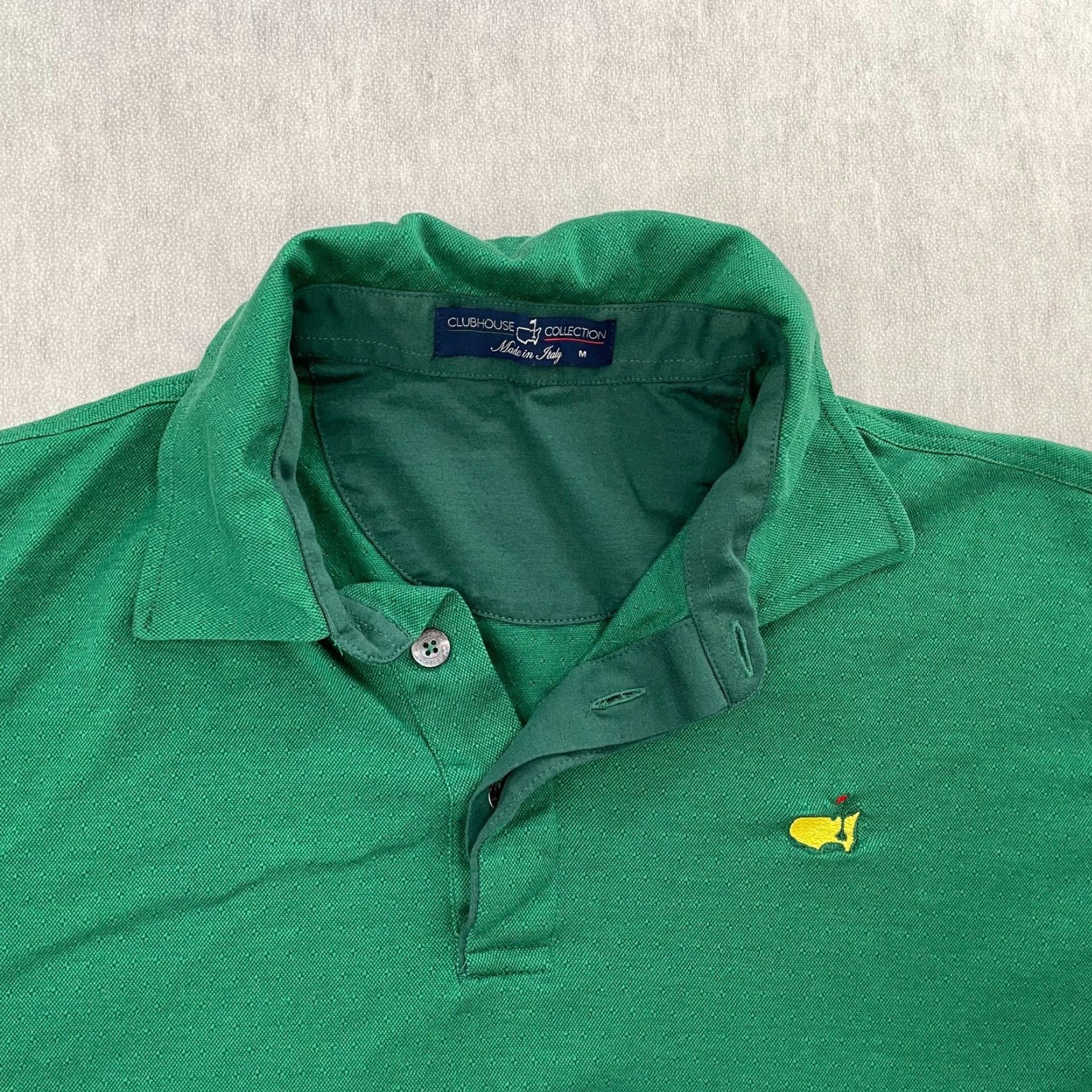 Vintage MASTERS Polo Shirt Adult M Green Masters Collection Polo Golf Mens 90s? Size US M / EU 48-50 / 2 - 3 Thumbnail
