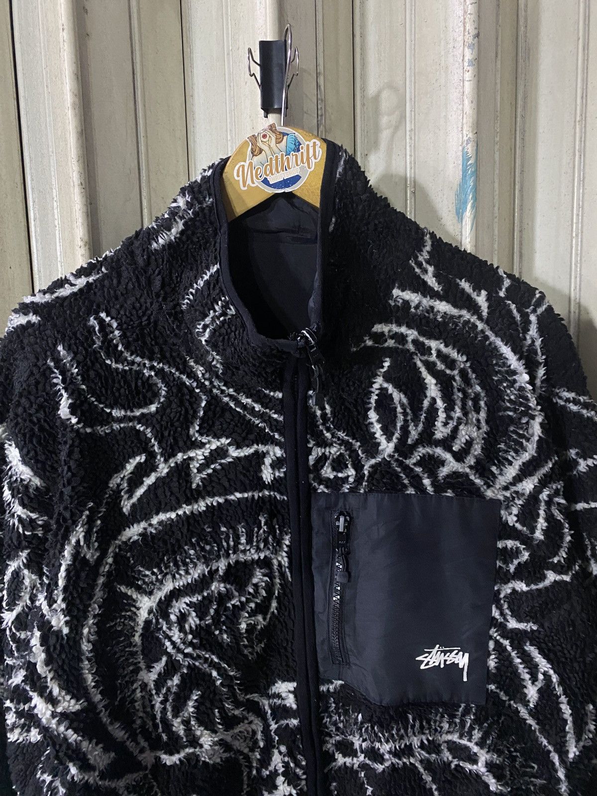 Stussy Rare Stussy Dragon Fleece Jacket Size US L / EU 52-54 / 3 - 2 Thumbnail