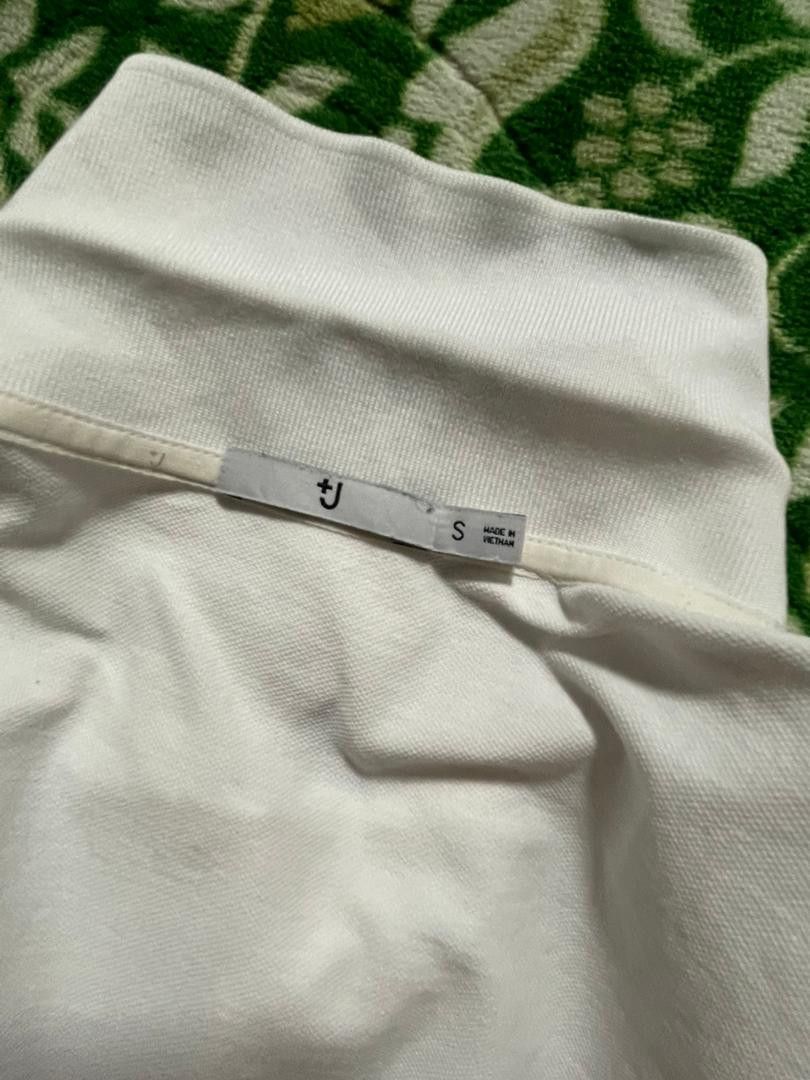 Jil Sander K6-17 J+ Jil Sander Uniqlo white Polo Tee Size US L / EU 52-54 / 3 - 14 Thumbnail