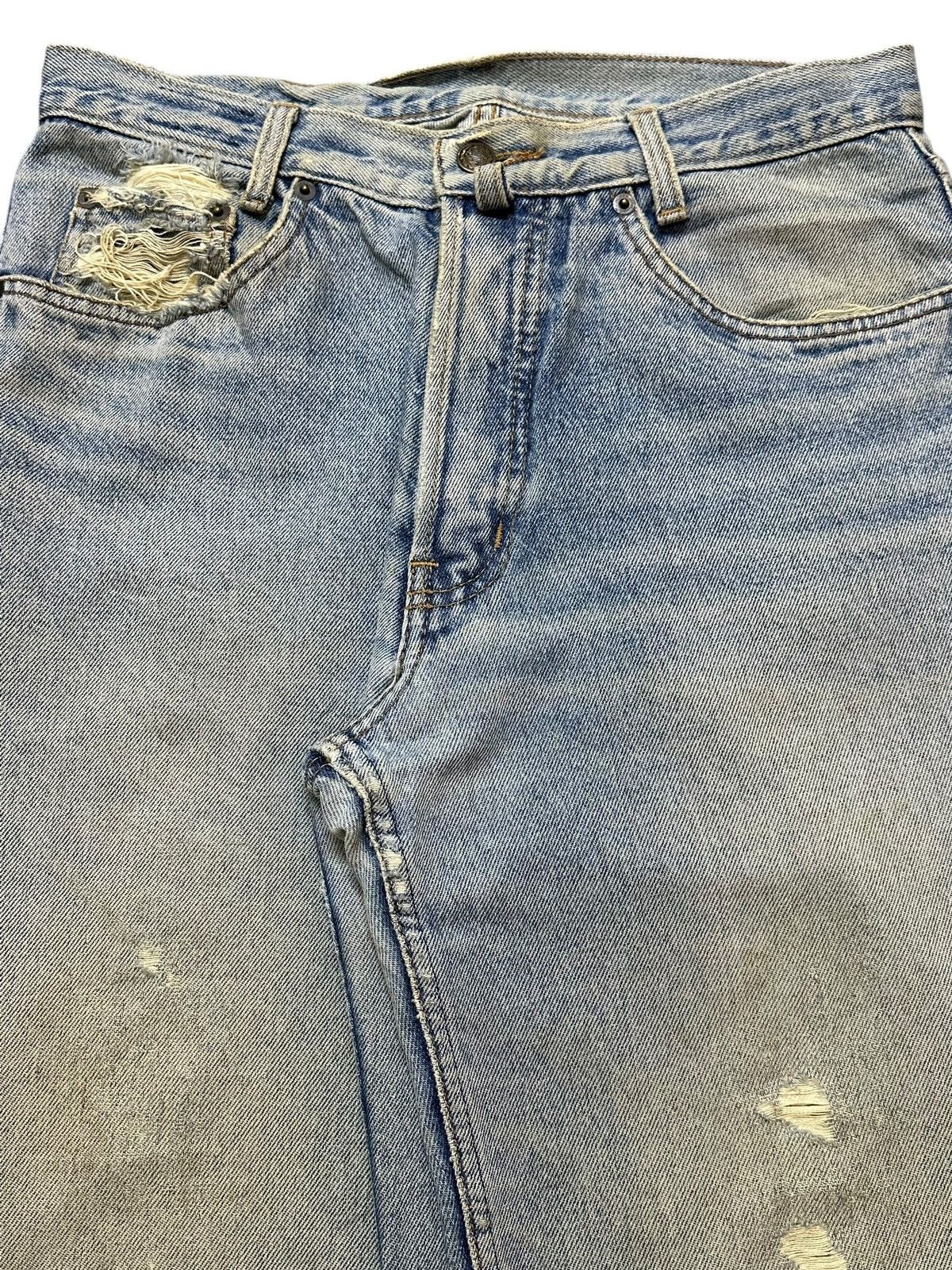 Gant Vintage Japanese Brand Blue Faded Wash Style Distress Jeans Size US 30 / EU 46 - 4 Thumbnail