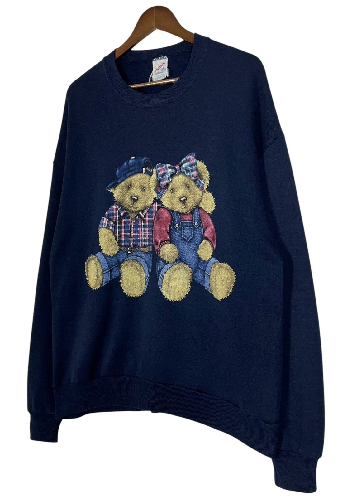 Vintage 90s Vintage Teddy Bear Art Sweatshirt Size US XL / EU 56 / 4 - 3 Thumbnail