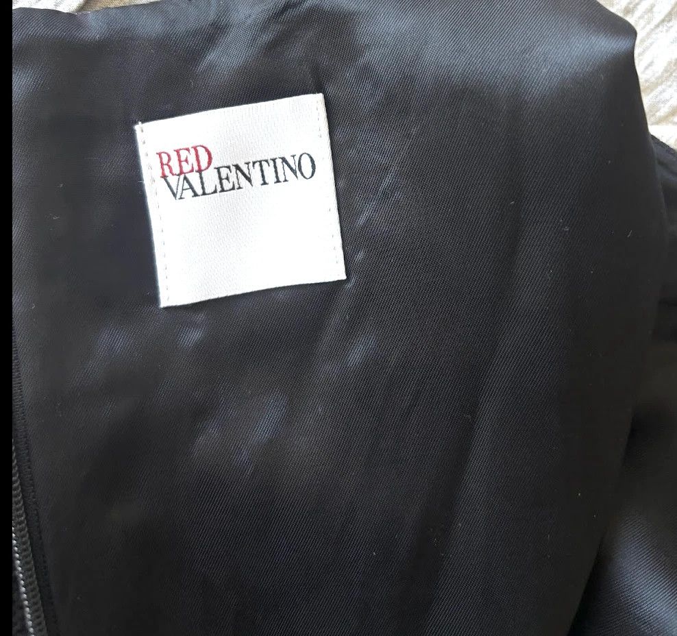 RED Valentino REDValentino Black Shimmery Sheath Cocktail Dress Size 4 Size S / US 4 / IT 40 - 5 Thumbnail