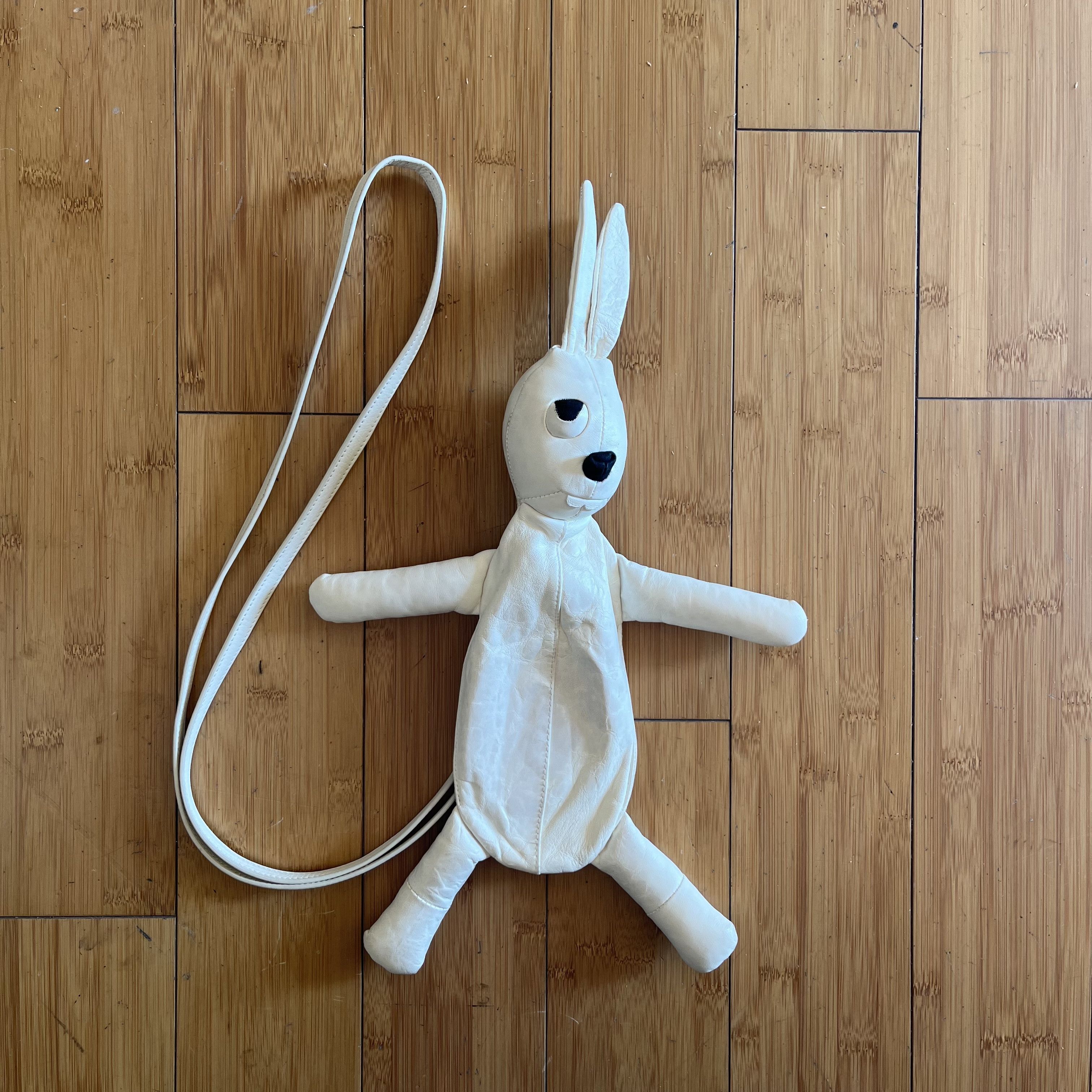 Pre-owned Rick Owens Bunny Bag In White