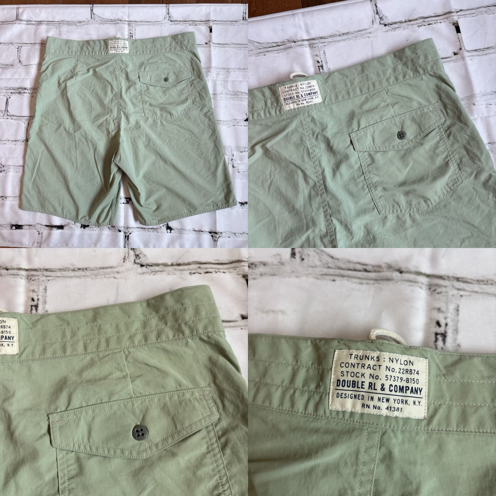 Ralph Lauren RRL Ralph Lauren NWOT Mens 8" Board Shorts Swim Trunks Green sz 36 - 100% Nylon, Back Pocket, Regular Type, Men Size US 28 / EU 44 - 8 Thumbnail