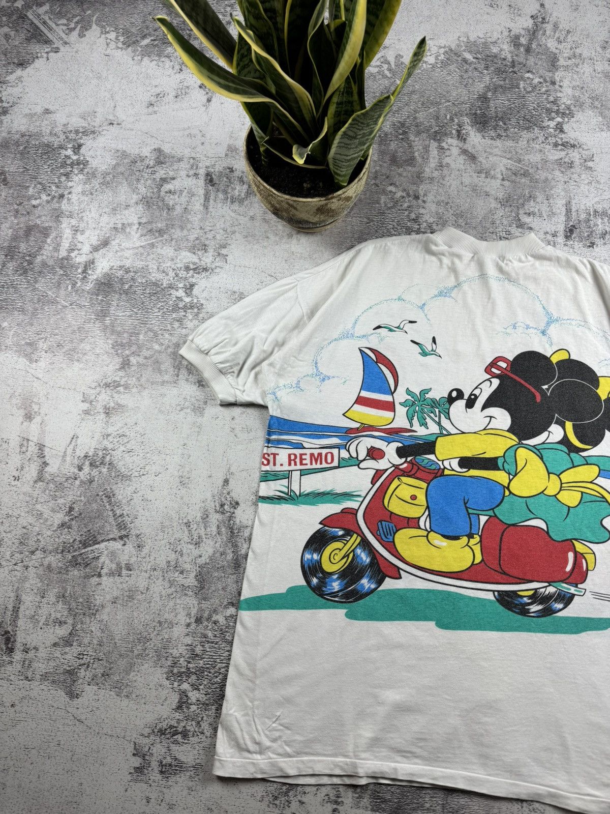 Disney 1980 Americanwear 80S 90S Mickey Mouse Cartoon T Shirt Tee Size US XXL / EU 58 / 5 - 4 Thumbnail