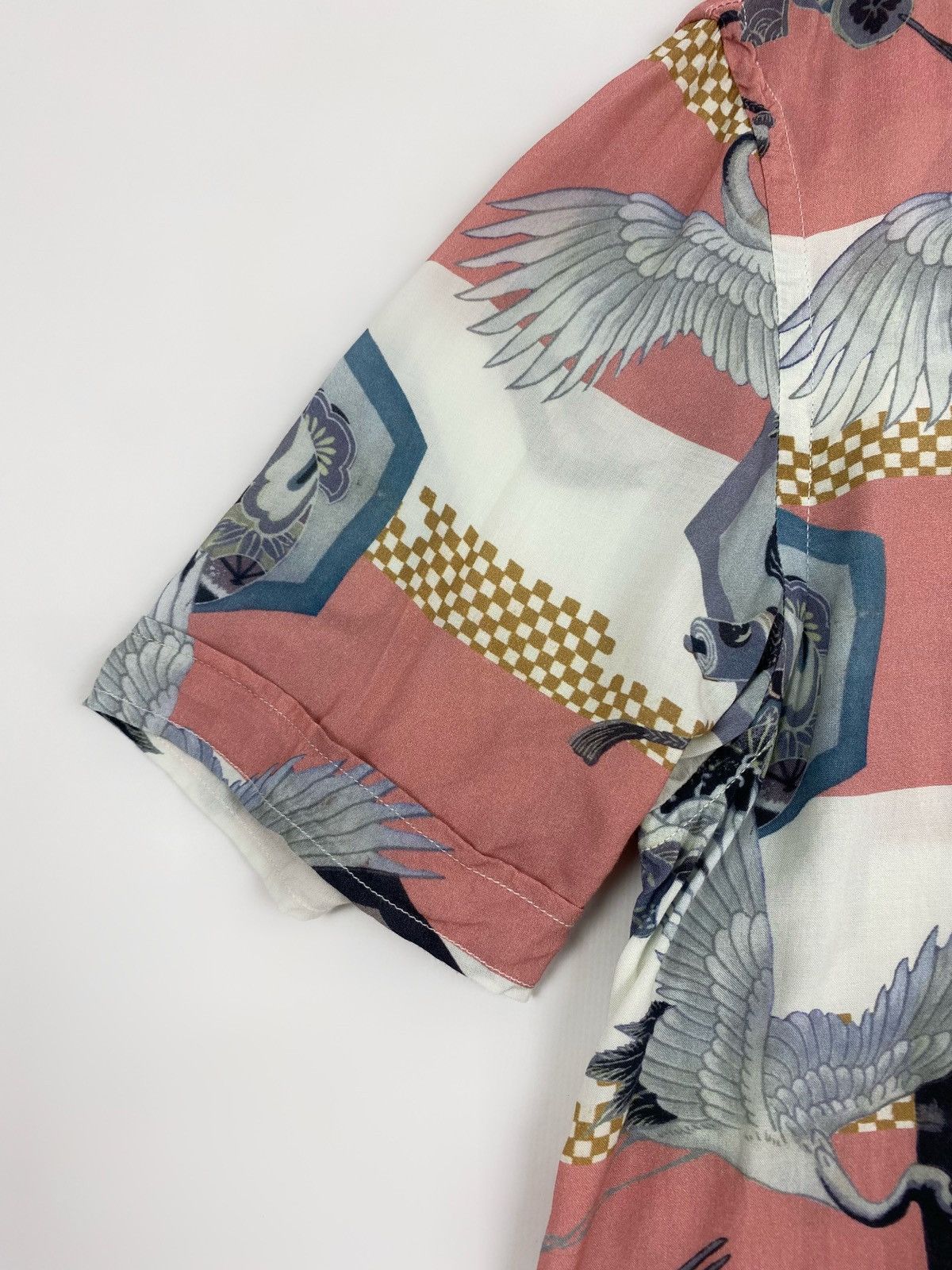 Allsaints Allsaints Shield Graphic Viscose Short Sleeve Shirt Size US M / EU 48-50 / 2 - 3 Thumbnail