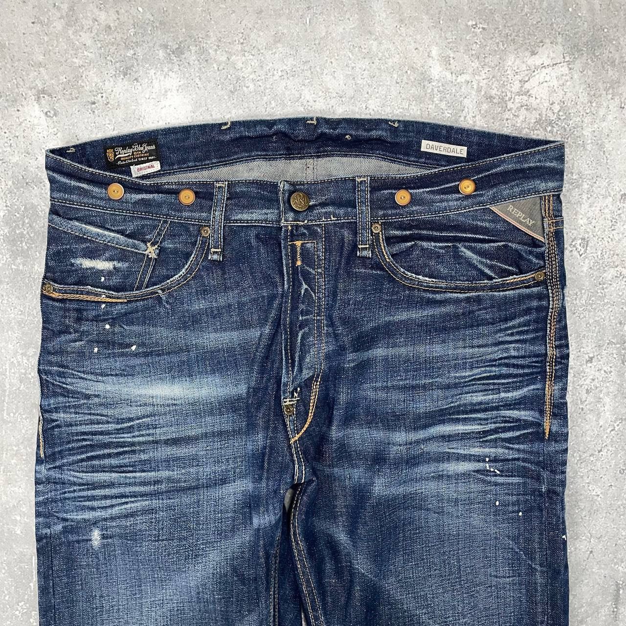 Replay Replay Daverdale Jeans Blue Size W36 L35 Size US 33 - 3 Thumbnail