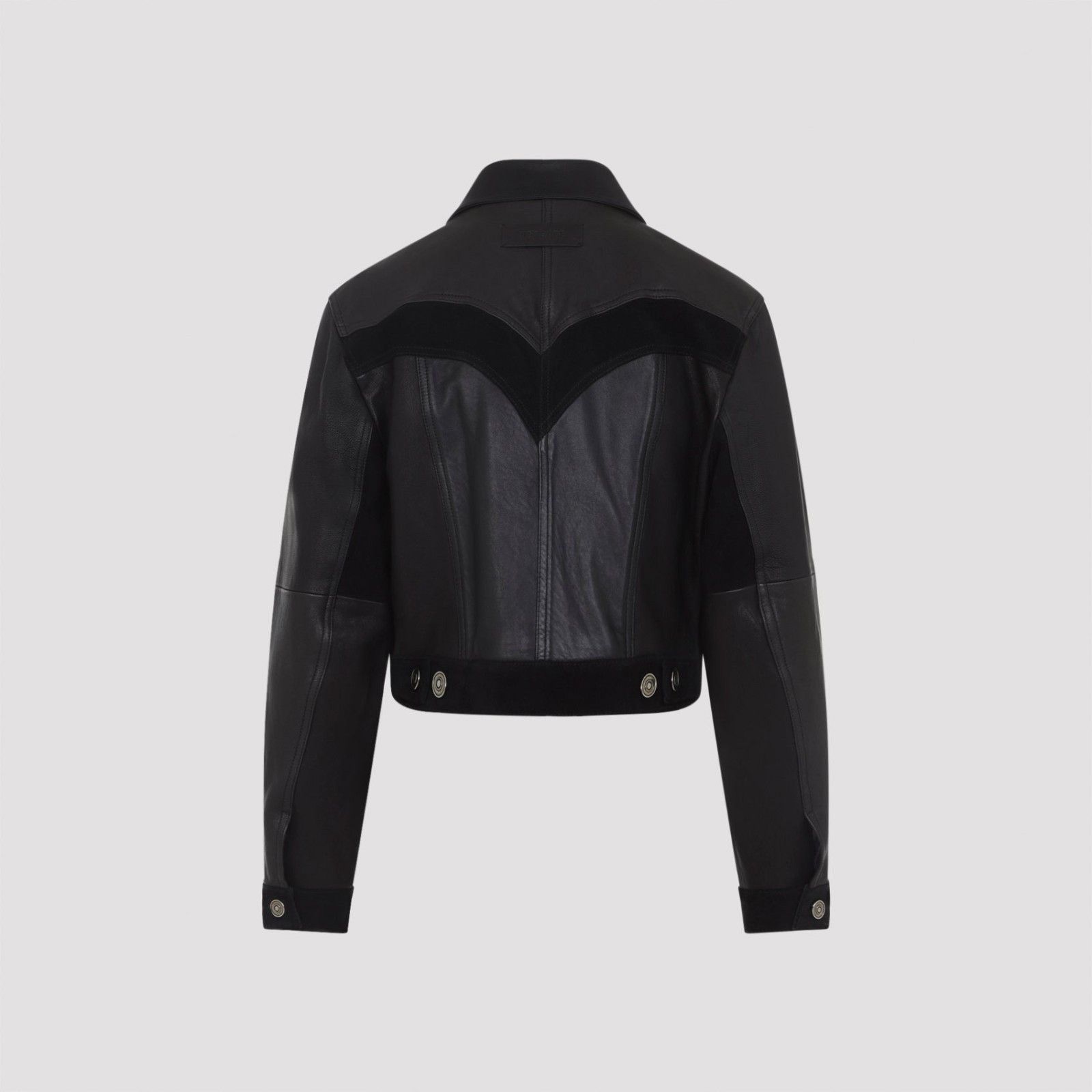 Versace VERSACE Black Leather Jacket New & Authentic (Women's size:I Size S / US 4 / IT 40 - 2 Thumbnail