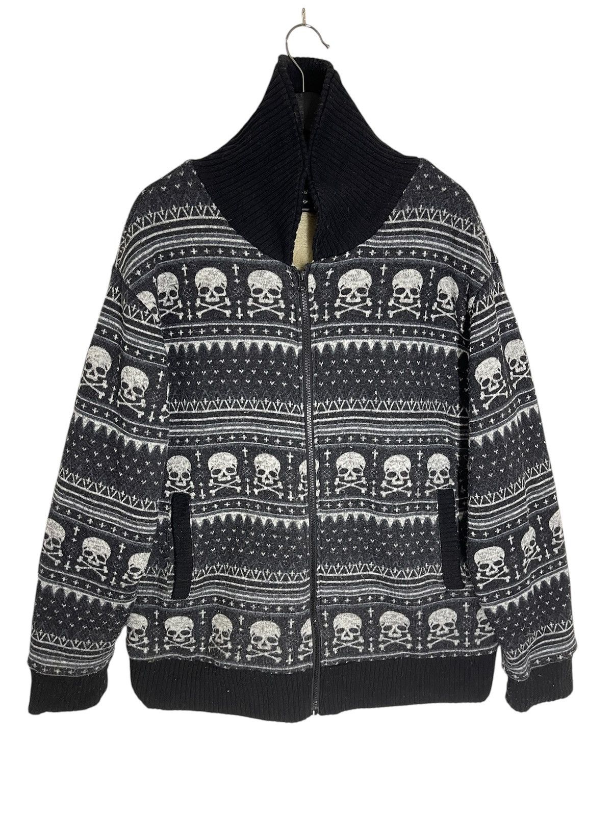 Japanese Brand VINTAGE STREETWEAR FASHION SKULL IF SIX WAS NINE Size US L / EU 52-54 / 3 - 1 Thumbnail