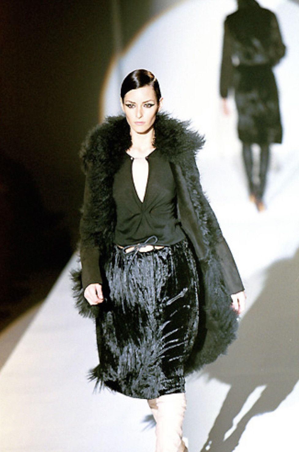 Gucci Gucci F/W 99 by Tom Ford Mongolian lamb leather fur coat Size L / US 10 / IT 46 - 4 Thumbnail