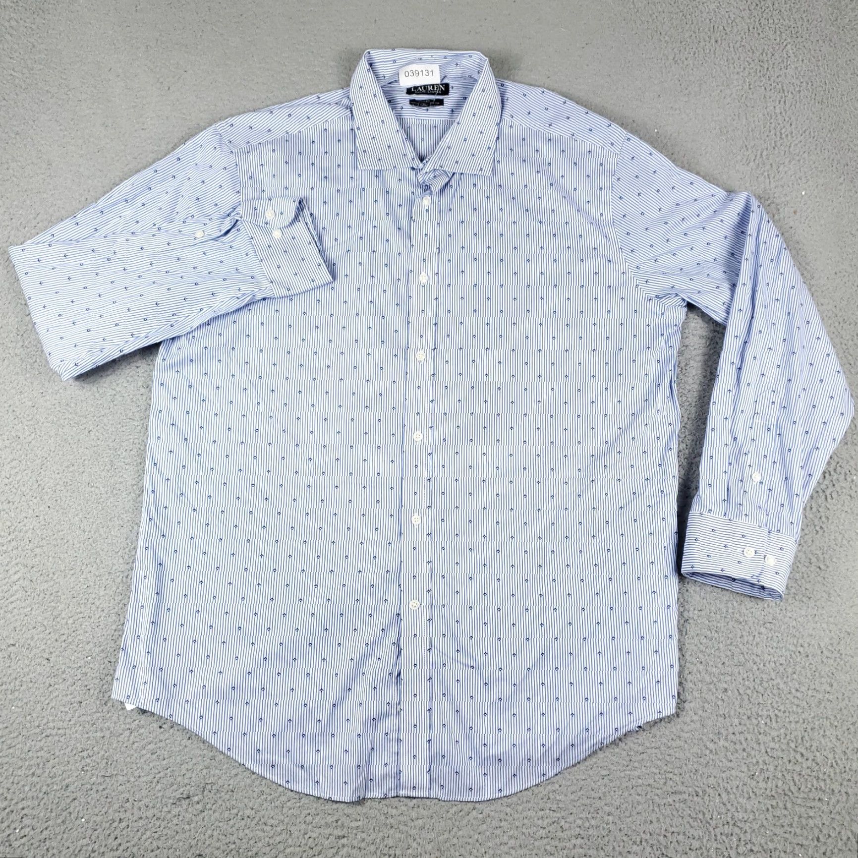 Ralph Lauren Ralph Lauren Shirt Mens 2XL Blue Striped Slim Fit Button Up Long Sleeve Shirt Size US XXL / EU 58 / 5 - 2 Thumbnail