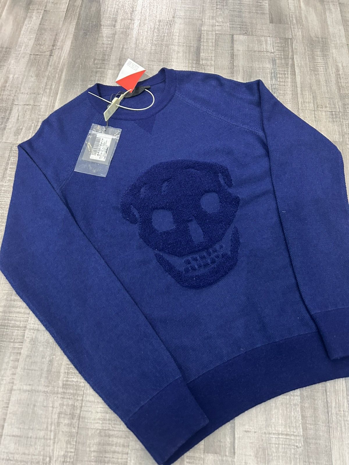 Alexander McQueen Alexander McQueen Skull Embossed Cotton Knit Sweater Size US XL / EU 56 / 4 - 2 Thumbnail