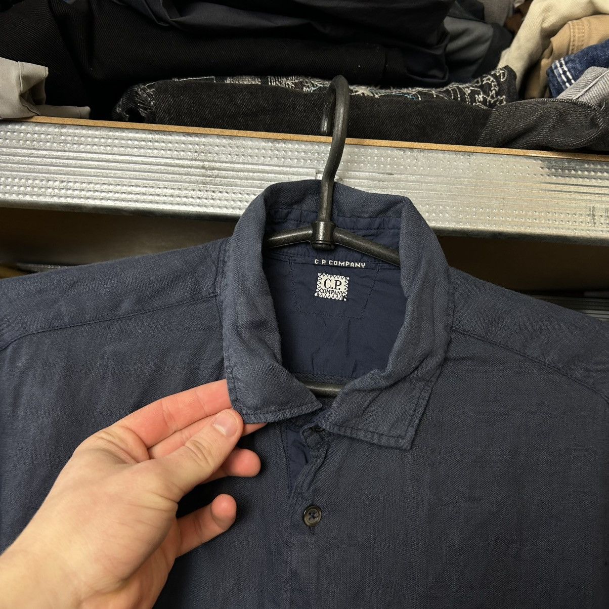 C.P. Company Luxury C.P. Company Small Logo Streetwear y2k button shirt Size US S / EU 44-46 / 1 - 7 Thumbnail