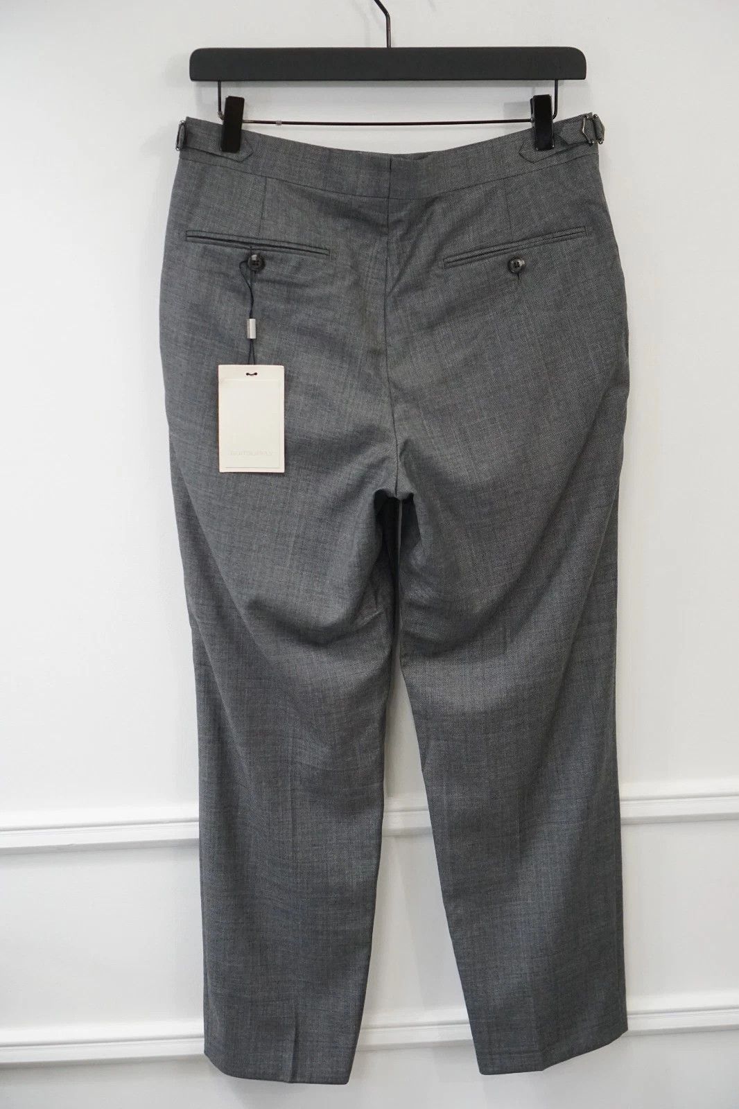 Suitsupply Men Suitsupply Pants grey Blue Wool Size EU44 UK/US34 Size 34R - 2 Thumbnail