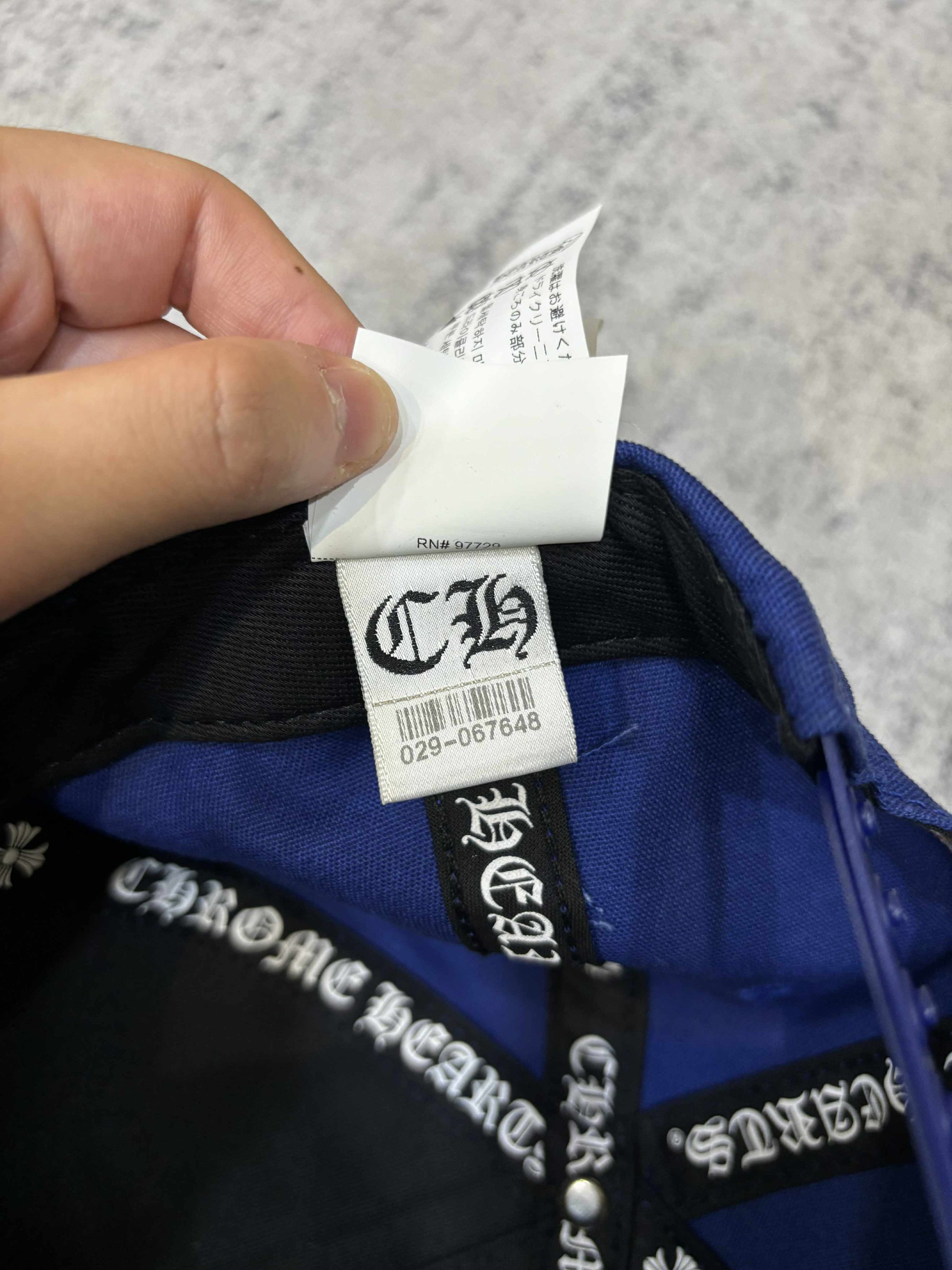 Chrome Hearts CHROME HEARTS CH Leather Patch Baseball Cap BLUE/ORANGE Size ONE SIZE - 10 Thumbnail