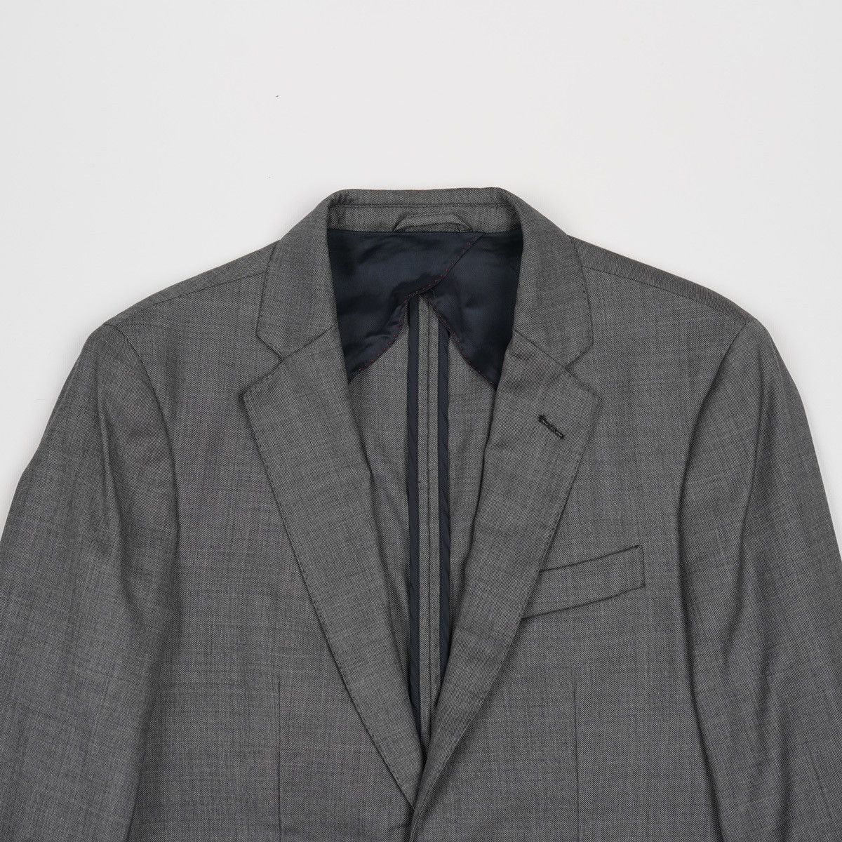 Hackett × Loro Piana Hackett Loro Piana Suit Grey Blazer Jacket Size 38R - 5 Thumbnail