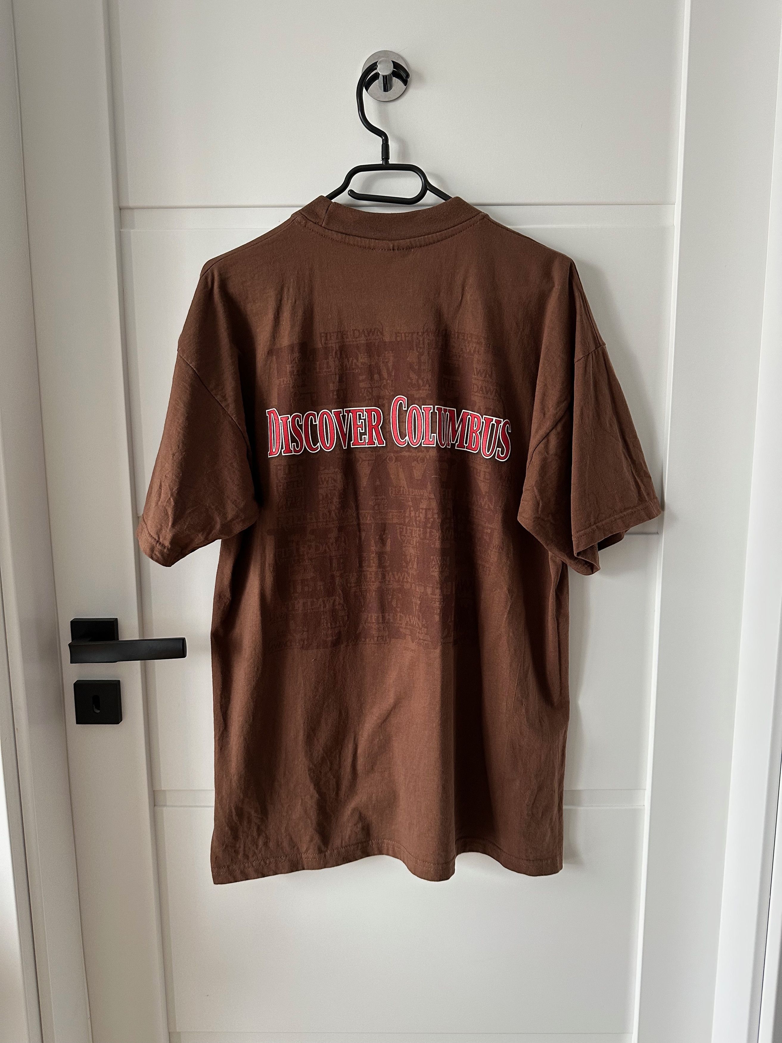 The Game Fifth Dawn Discover Columbus Vintage brown t shirt Size US L / EU 52-54 / 3 - 8 Thumbnail