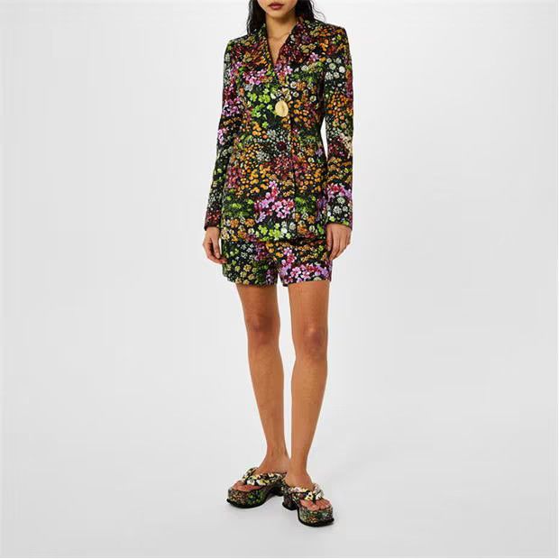 Dries Van Noten o1g2r1mq1024 Floral Print Leather Sandals in Multicolor Size US 9 / IT 39 - 6 Thumbnail