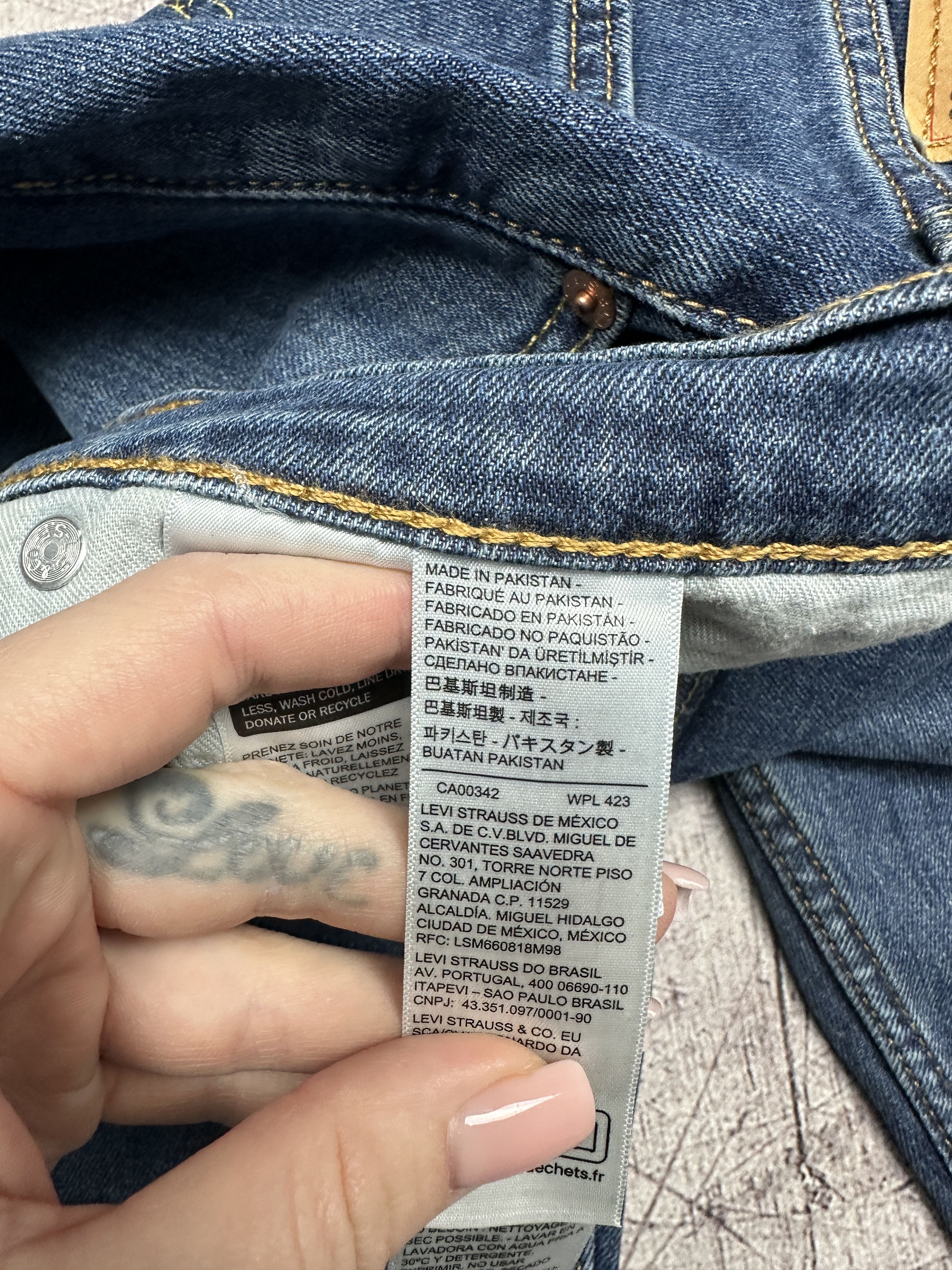 Levi's Levi's 511 Mens Denim Pants Jeans Size 34 x 30 Size US 34 / EU 50 - 8 Thumbnail