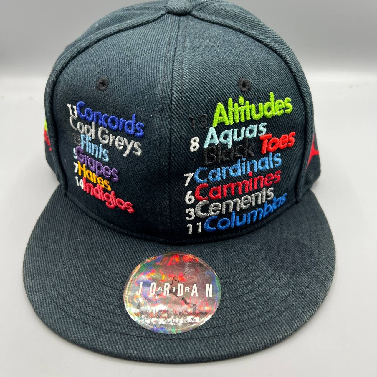 Jordan Brand Air Jordan Nicknames Hat Men 7 1/8 Jumpman Fitted Cap Size ONE SIZE - 1 Thumbnail