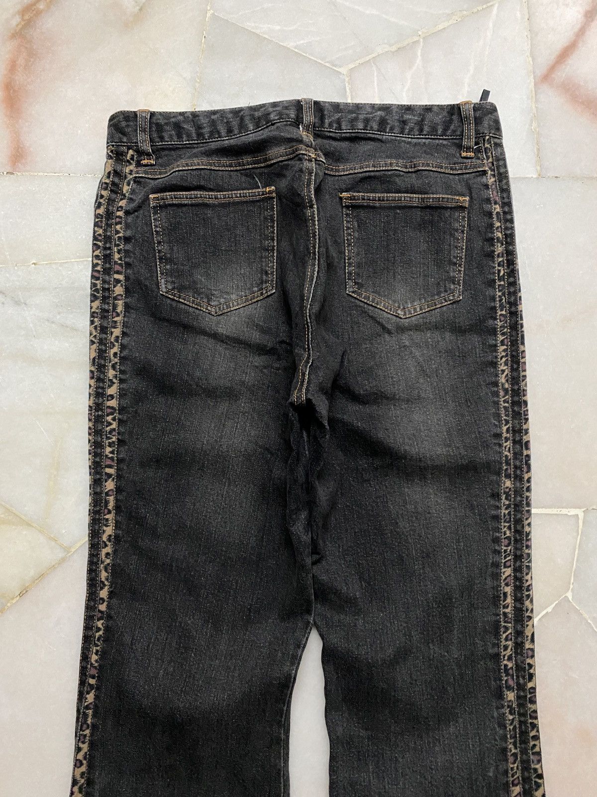 Japanese Brand Vintage 90s Style Browdwin split leopard Mudwash Size US 30 / EU 46 - 13 Thumbnail