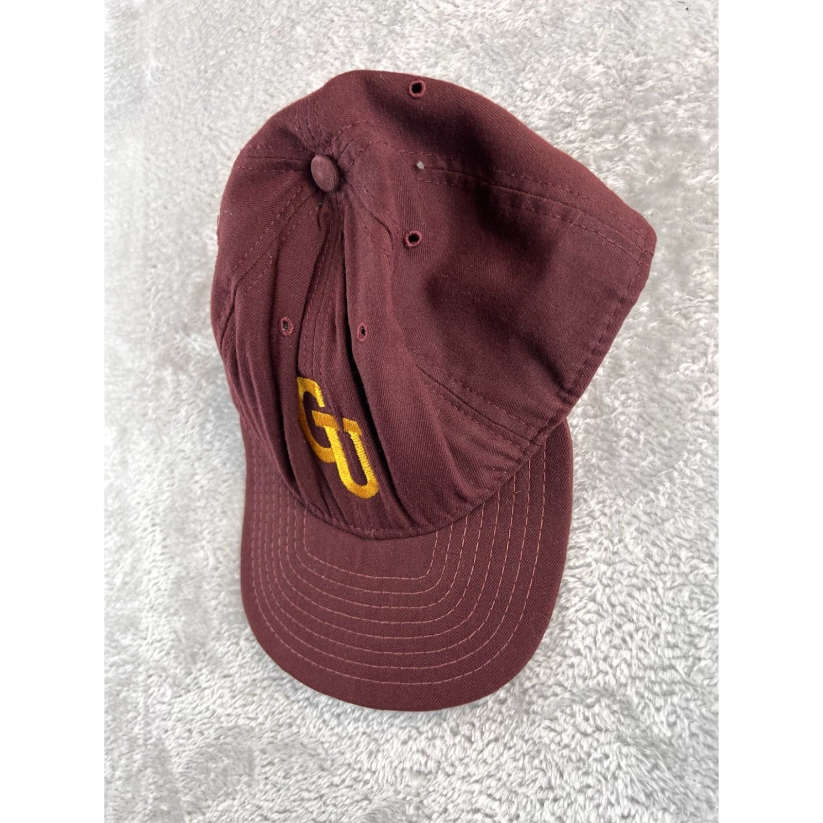 Bally VINTAGE Gannon University Football Ball Cap Men’s Fitted Size 7.25 Made USA Maroon USA Baseball Cap Mens Vintage 90s Knights Size ONE SIZE - 5 Thumbnail