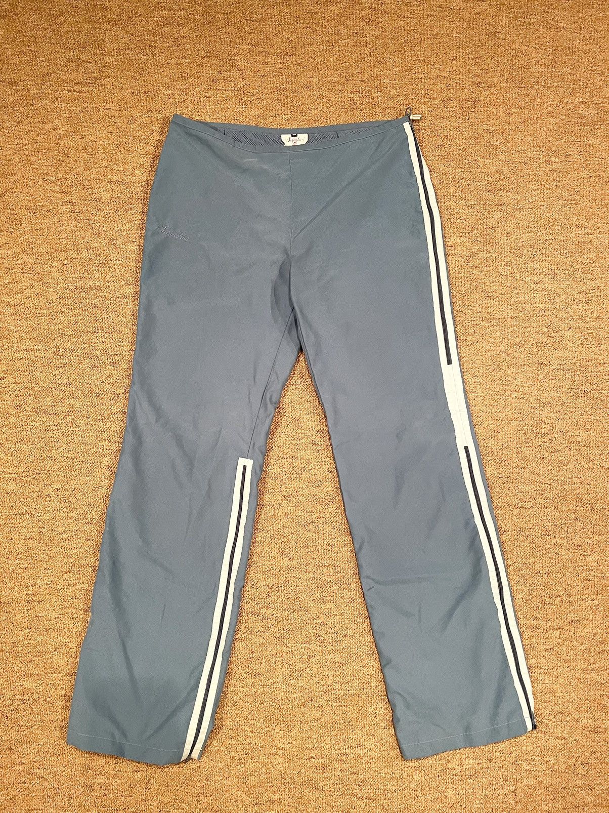 Vintage Lalpina Australian Bungee Pull-Over Track Pants Powder Blue Size US 34 / EU 50 - 1 Thumbnail